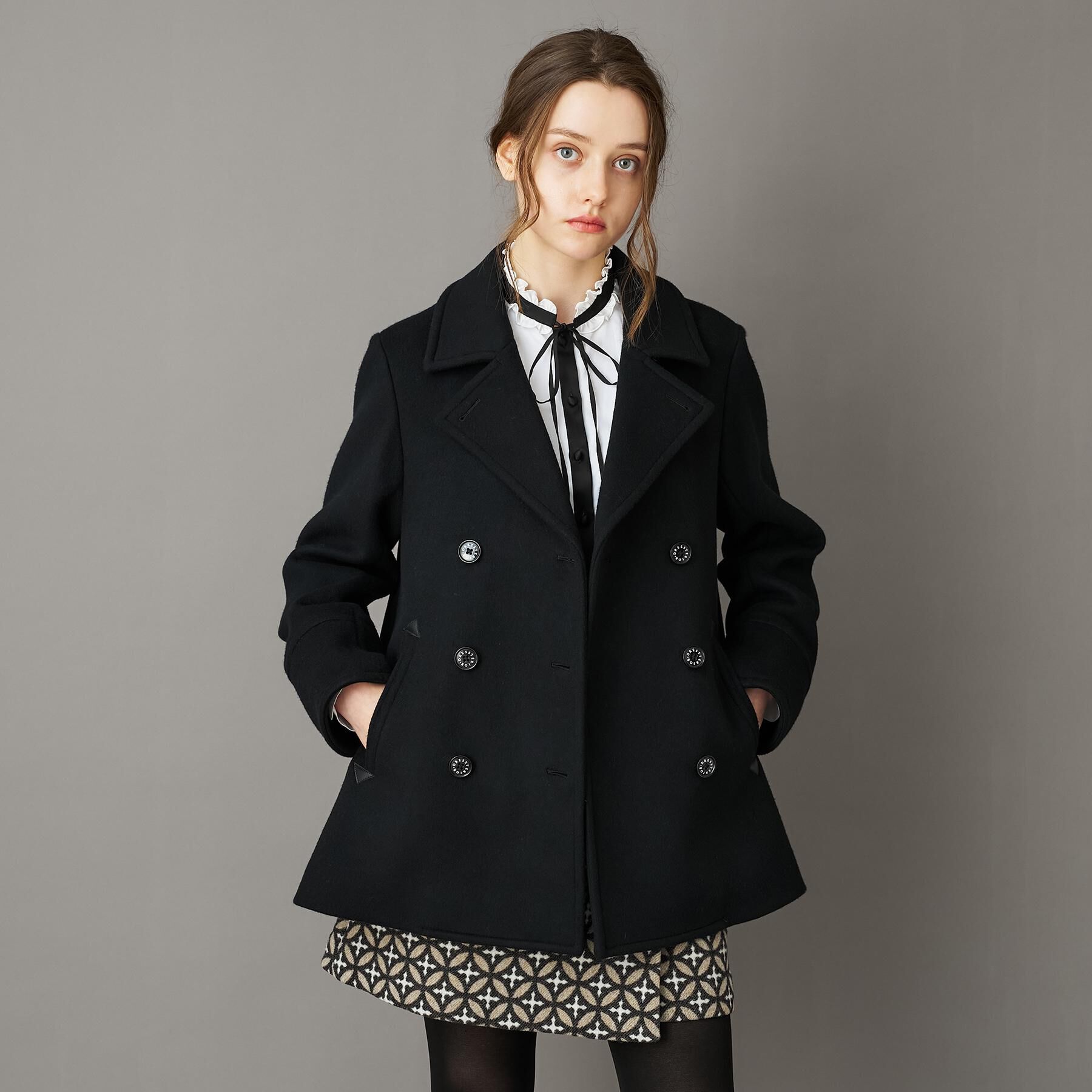 DRESSTERIOR「Super140&lsquo;sAラインPコート」|ピーコート|