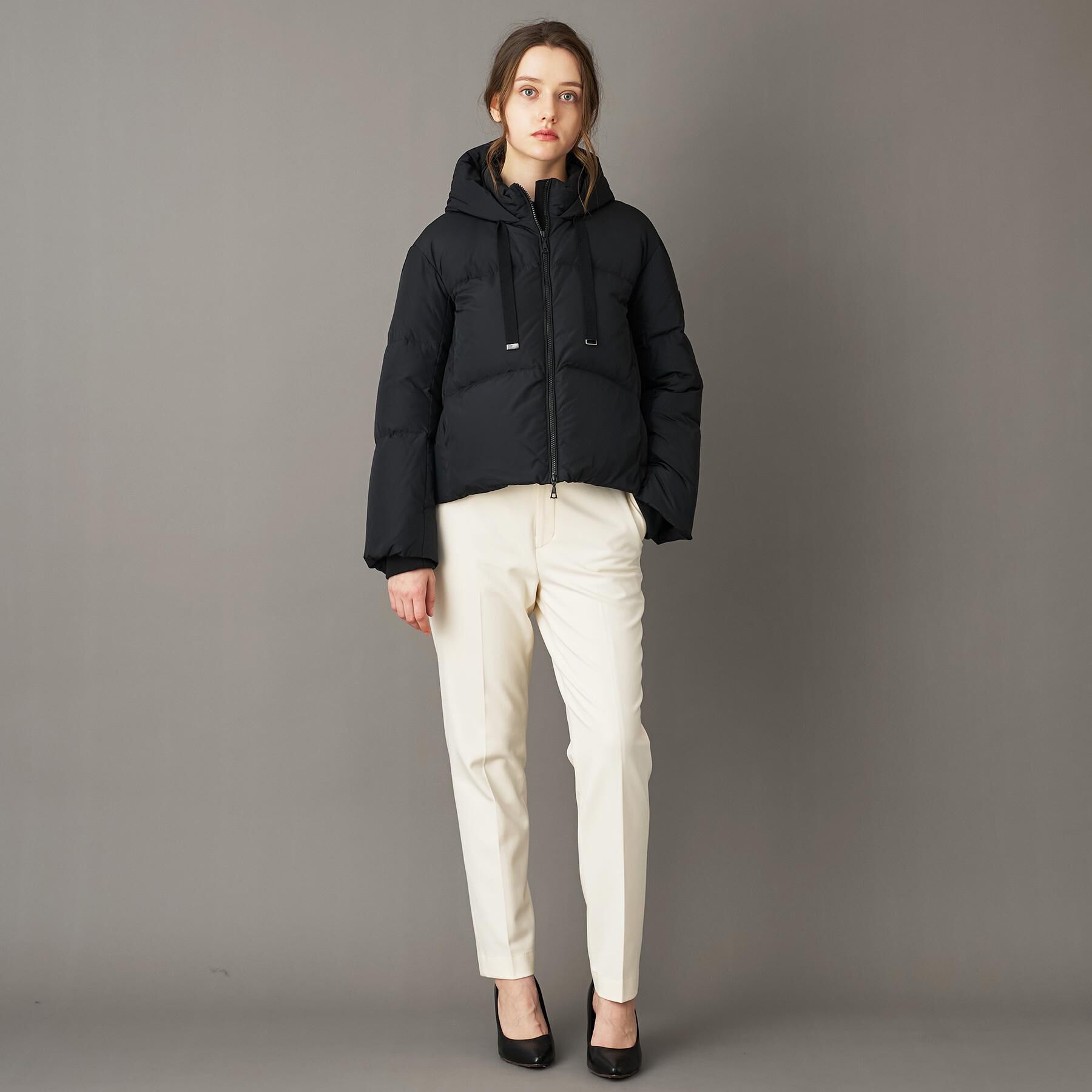 DRESSTERIOR「【CLASSY.12月号掲載】フーデッドショートダウン」|ダウン|