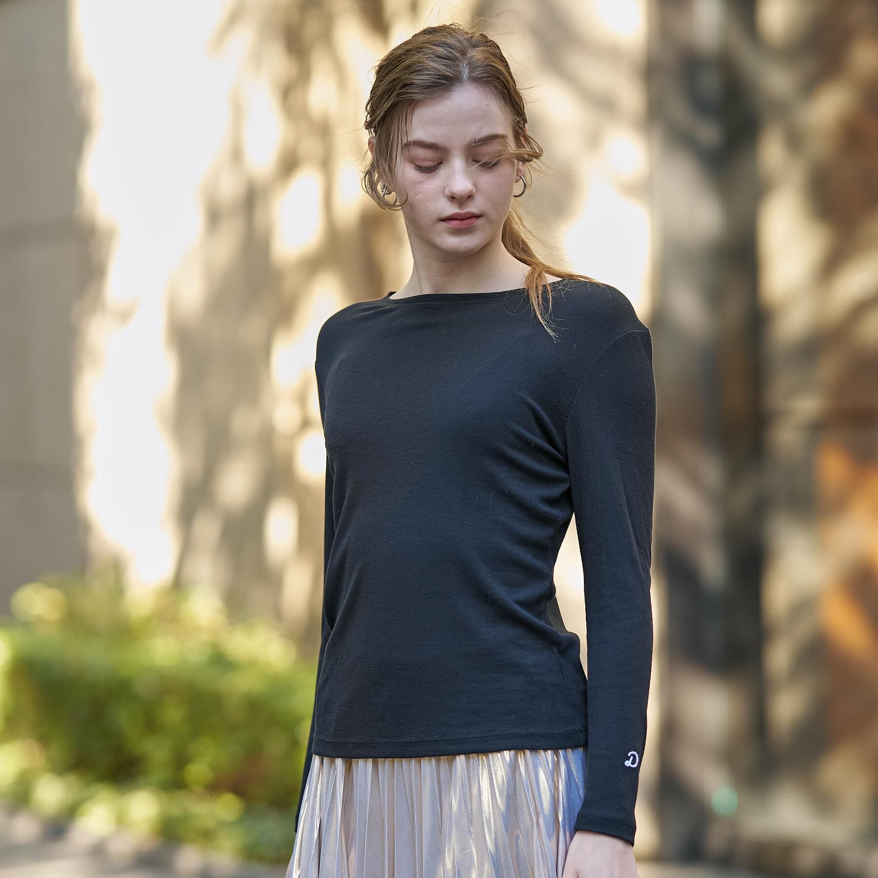 DRESSTERIOR「【インナー使いに最適/しっとり暖かな保湿素材】クルーネックプルオーバー」|Tシャツ・カットソー|