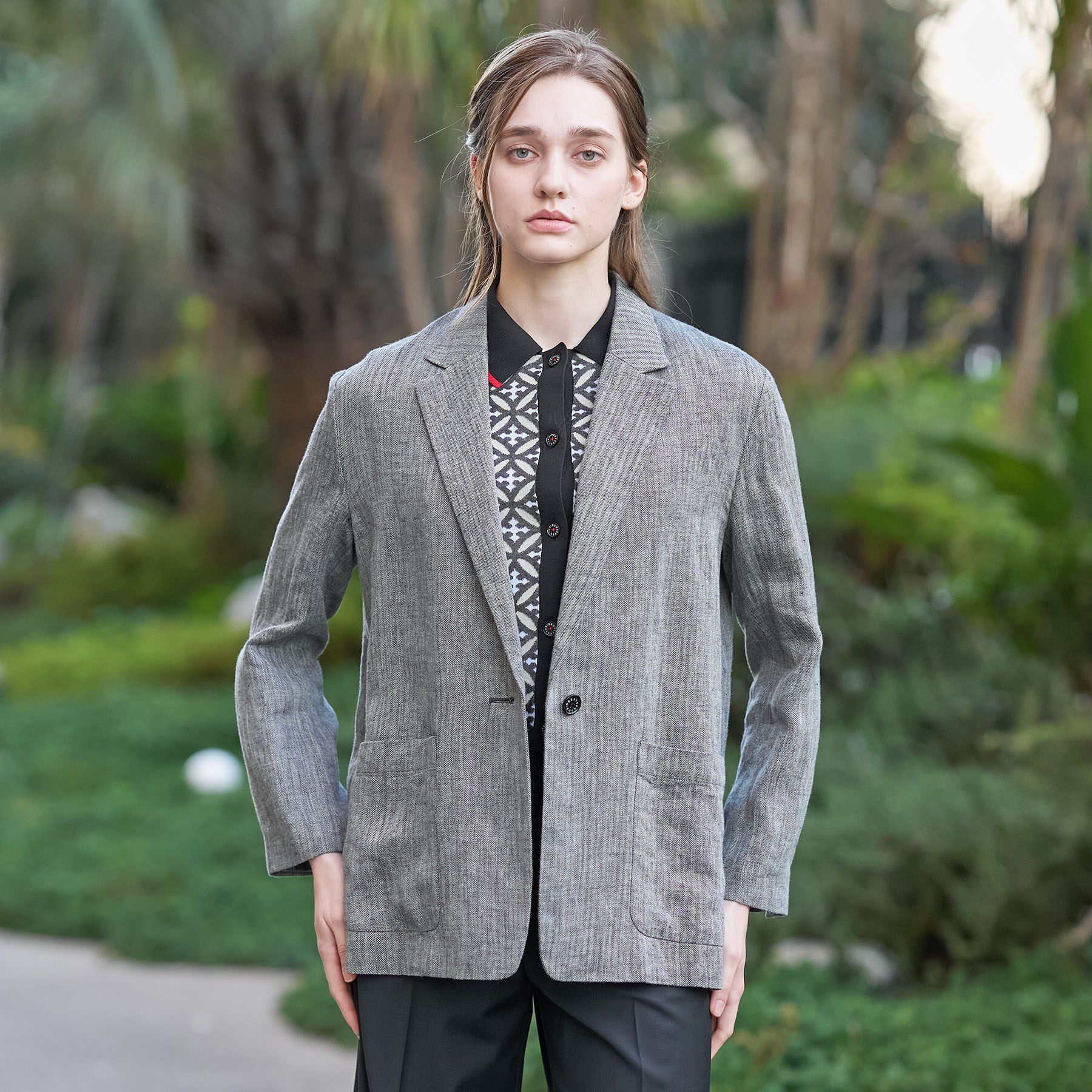 DRESSTERIOR「ウォッシャブルリネンライトジャケット」|テーラードジャケット|