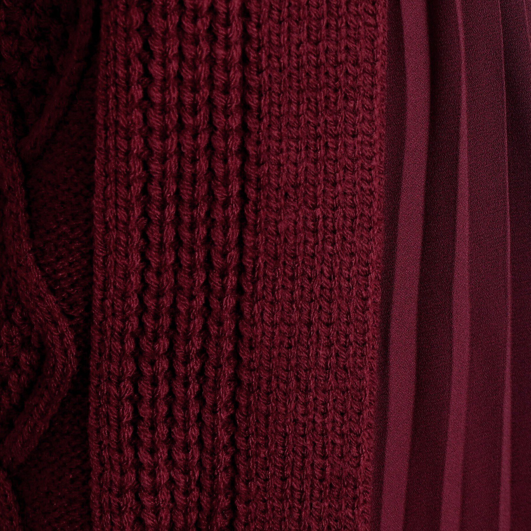 grove「ケーブルサイドプリーツニットワンピース」|ワンピース|