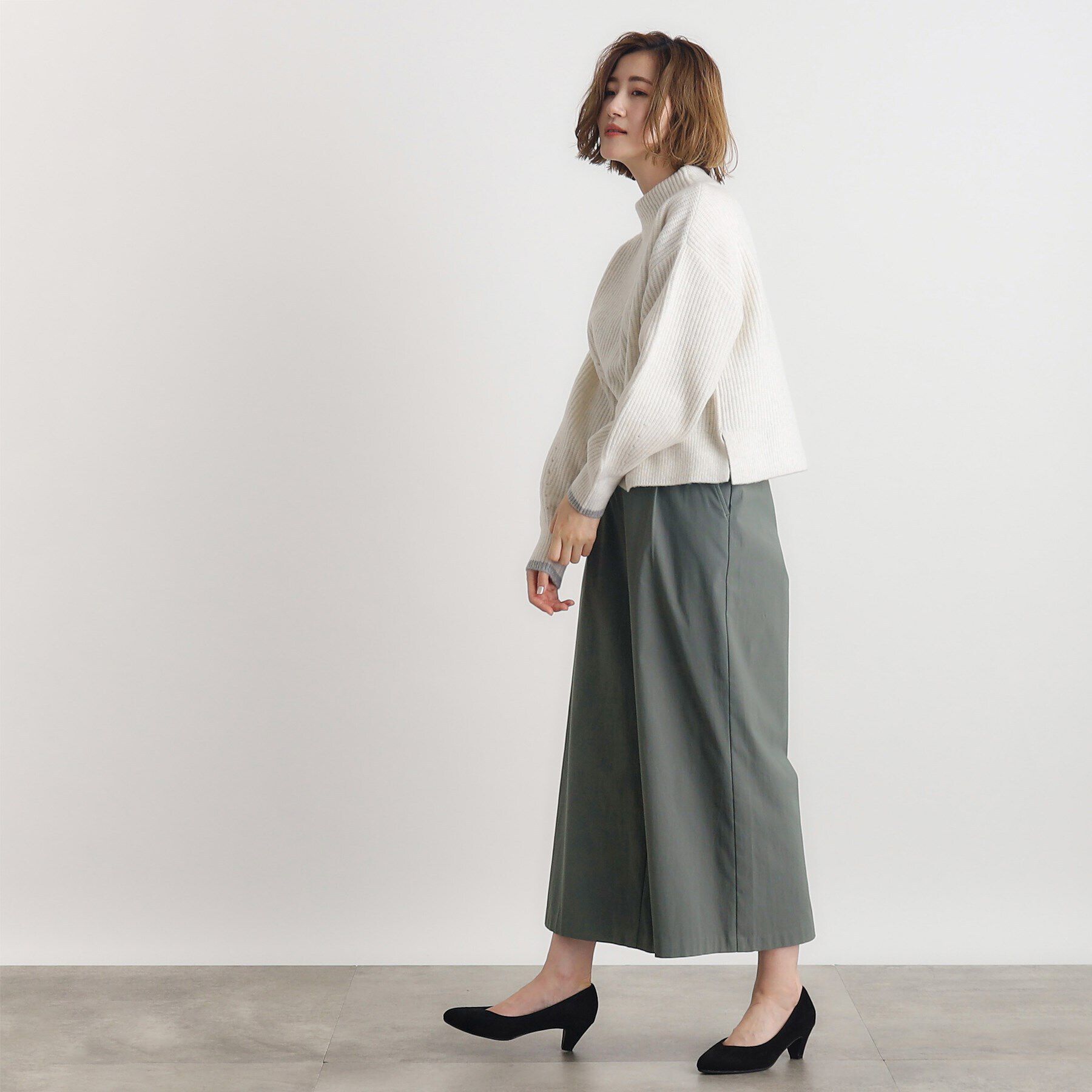 grove「【多機能】裏起毛ハイパーストレッチワイドパンツ」|その他|