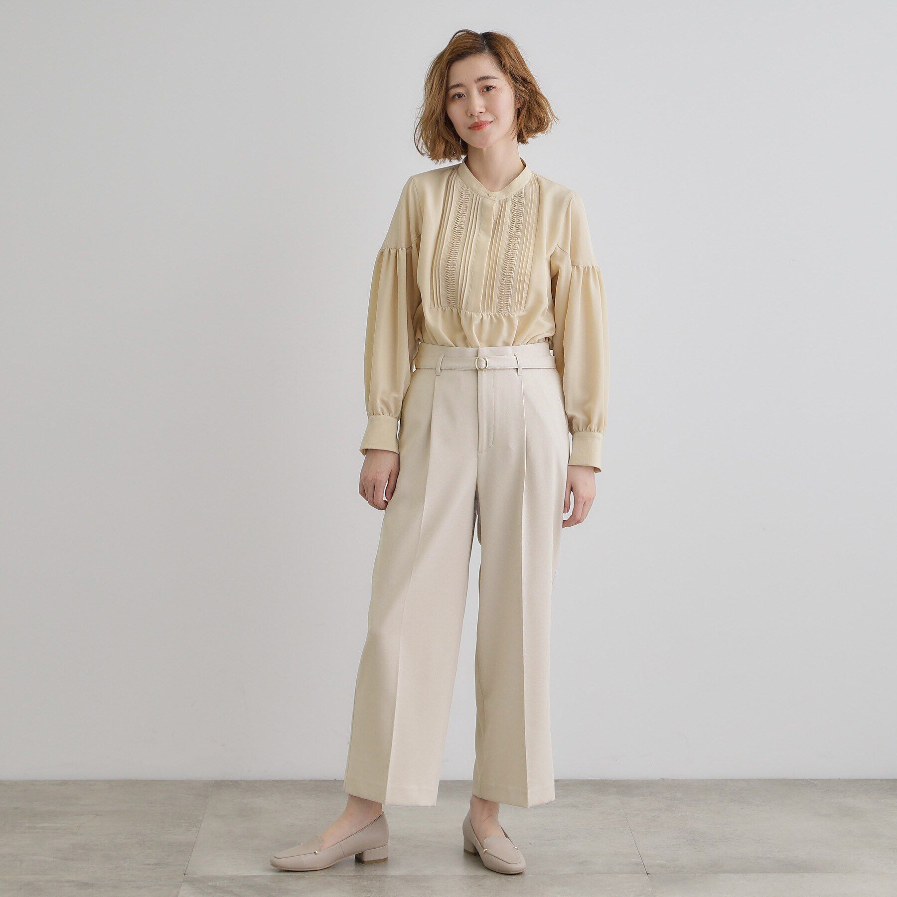 grove「【雑誌掲載】バックルベルトクロップドワイドパンツ」|その他|