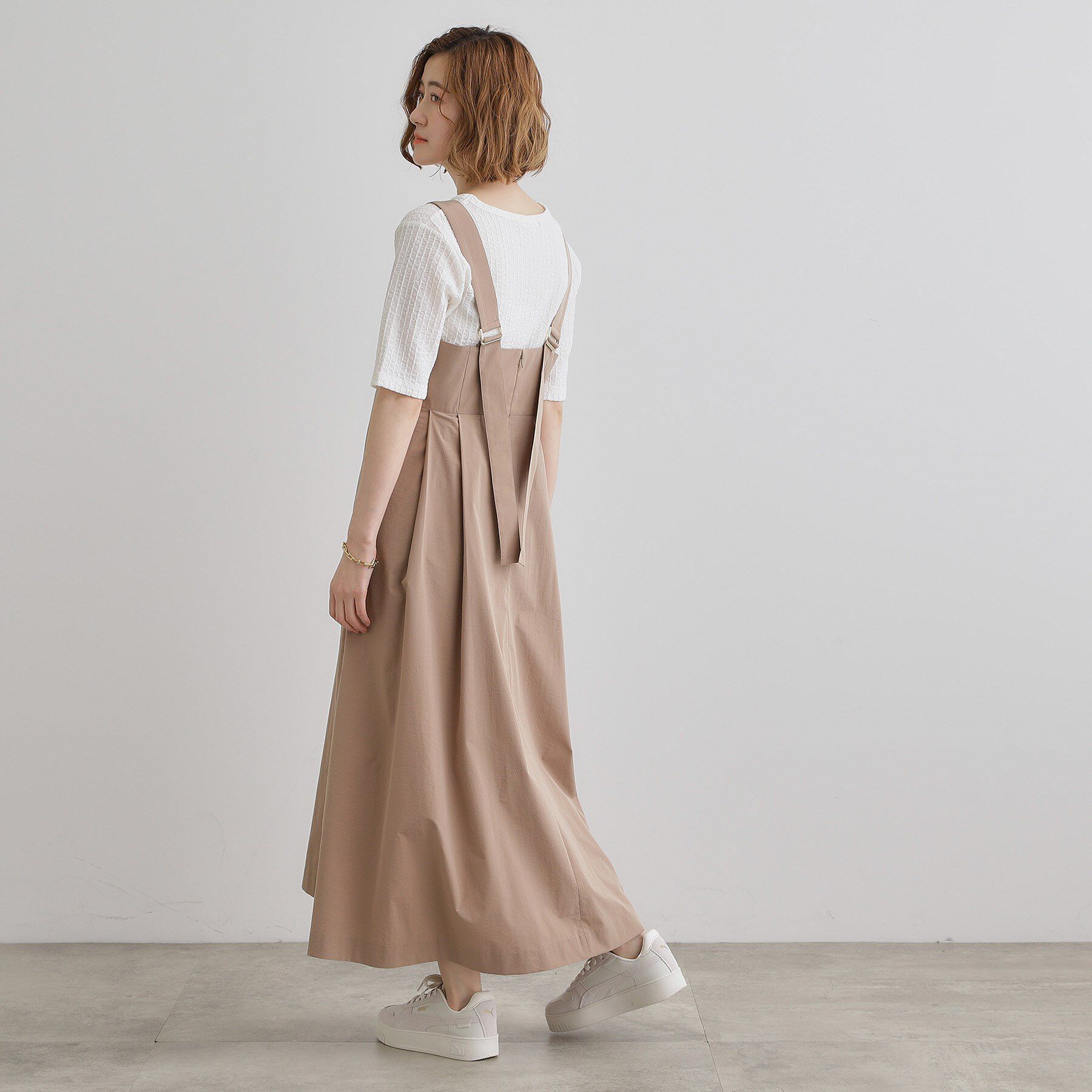 grove「【雑誌掲載】シルエットが映える洗練ジャンパードレス」|ワンピース|