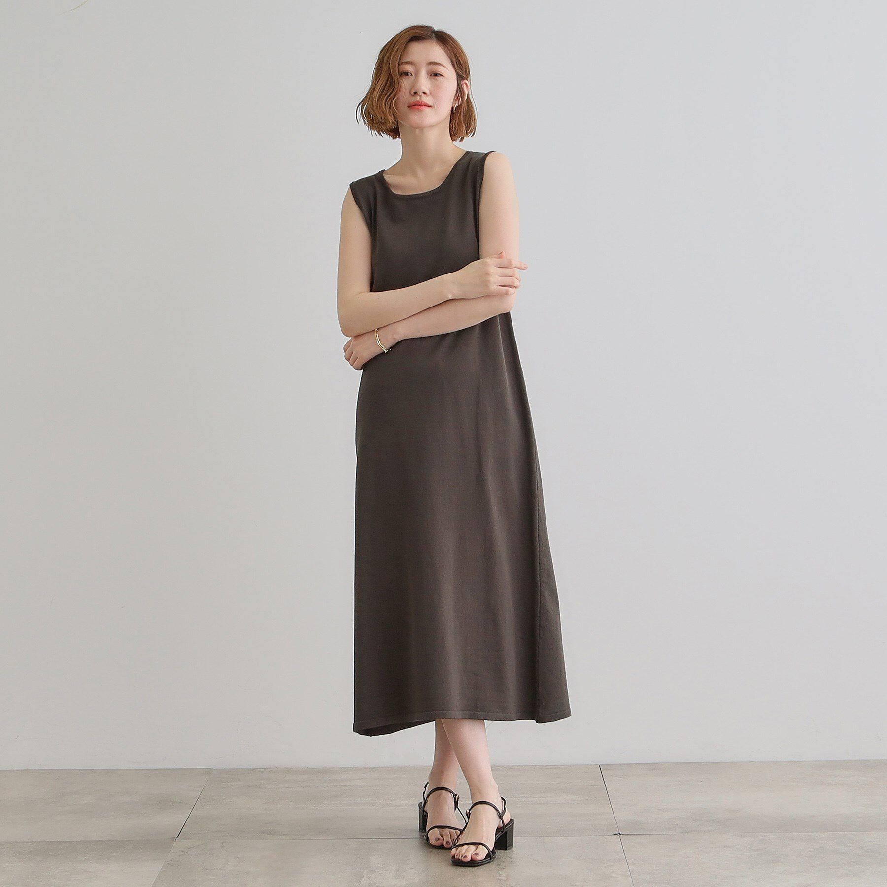 grove「ラメベスト&times;ニットワンピースSET」|ワンピース|