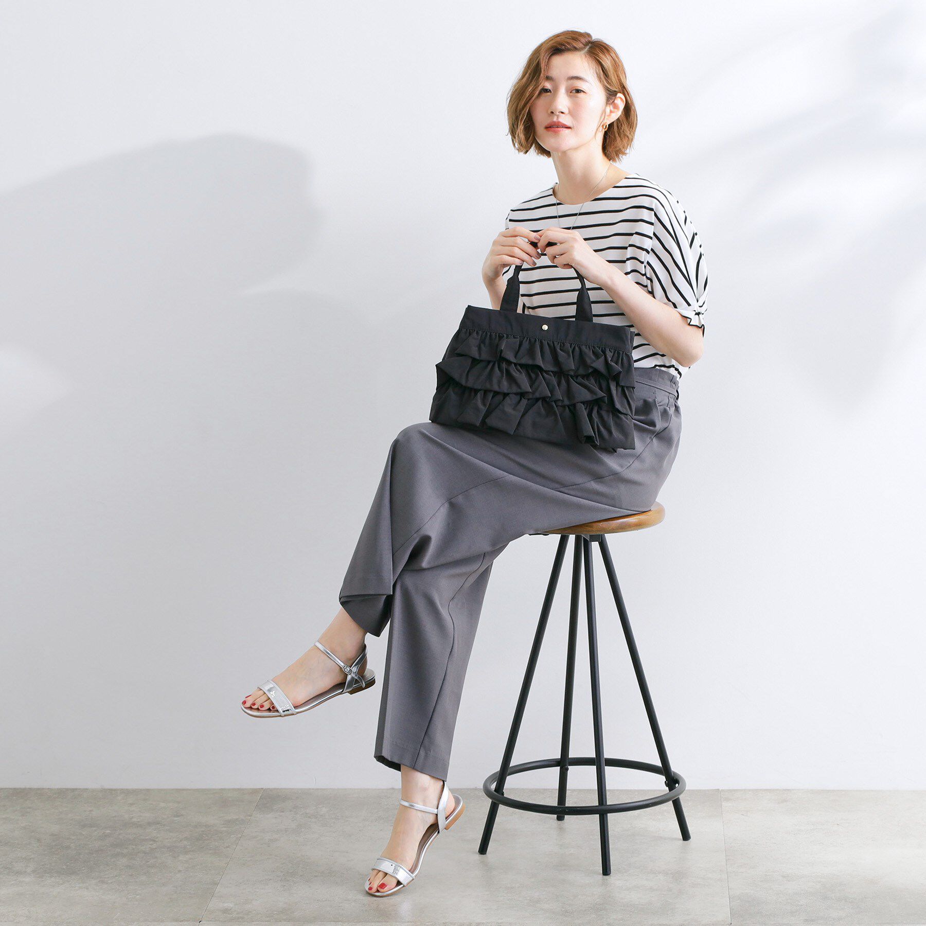 grove「【撥水】ティアード2WAYトート」|トートバッグ|