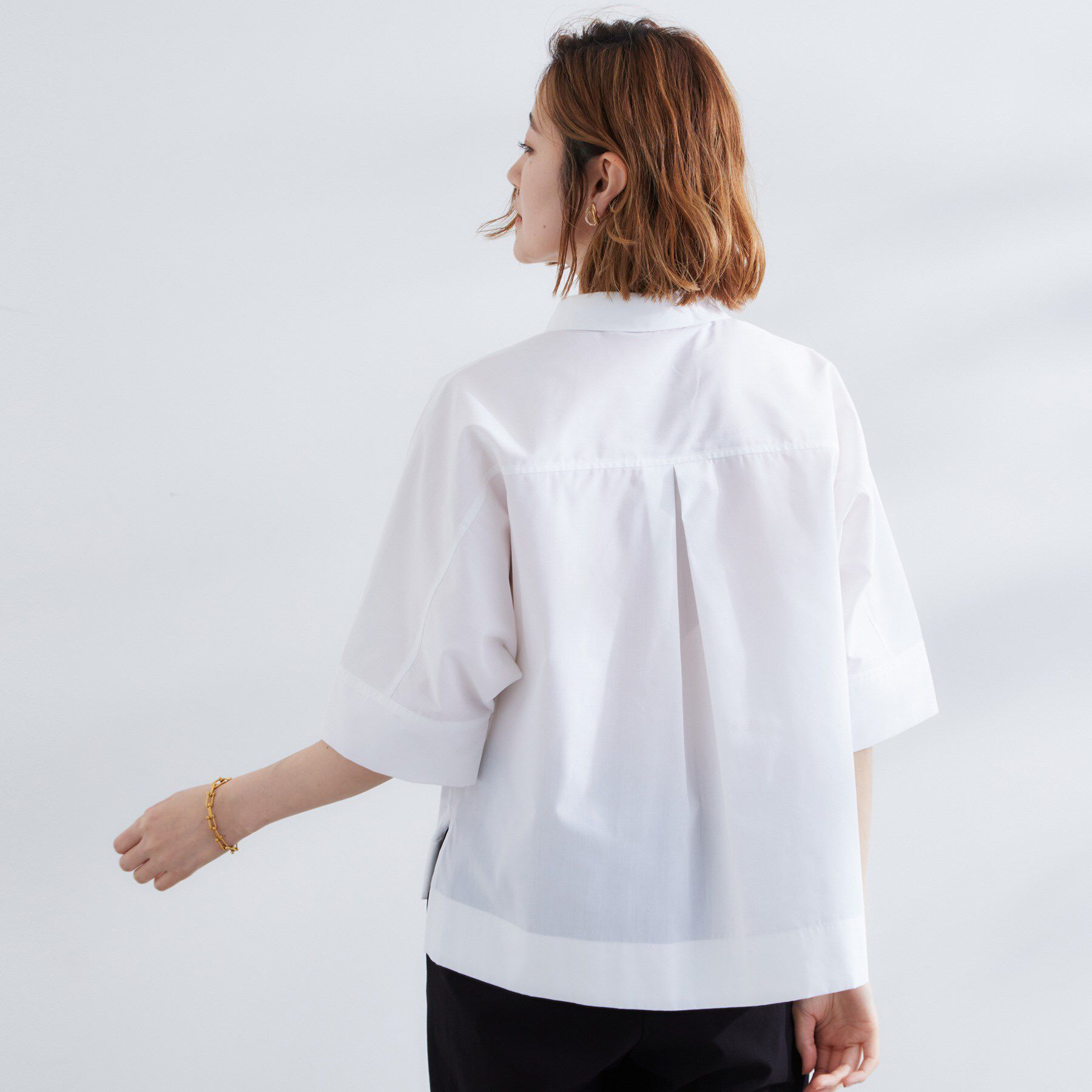 grove「【サスティナブル原料】衿付きドルマンタックシャツ」|シャツ・ブラウス|