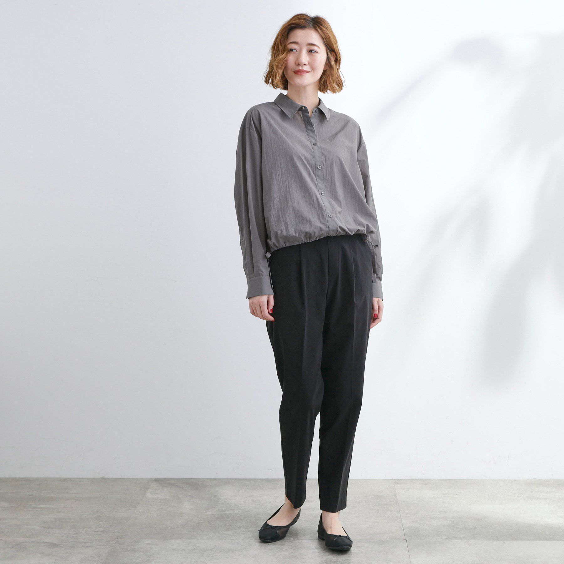 grove「【UVカット/洗える】クロップドシアーシャツ」|シャツ・ブラウス|