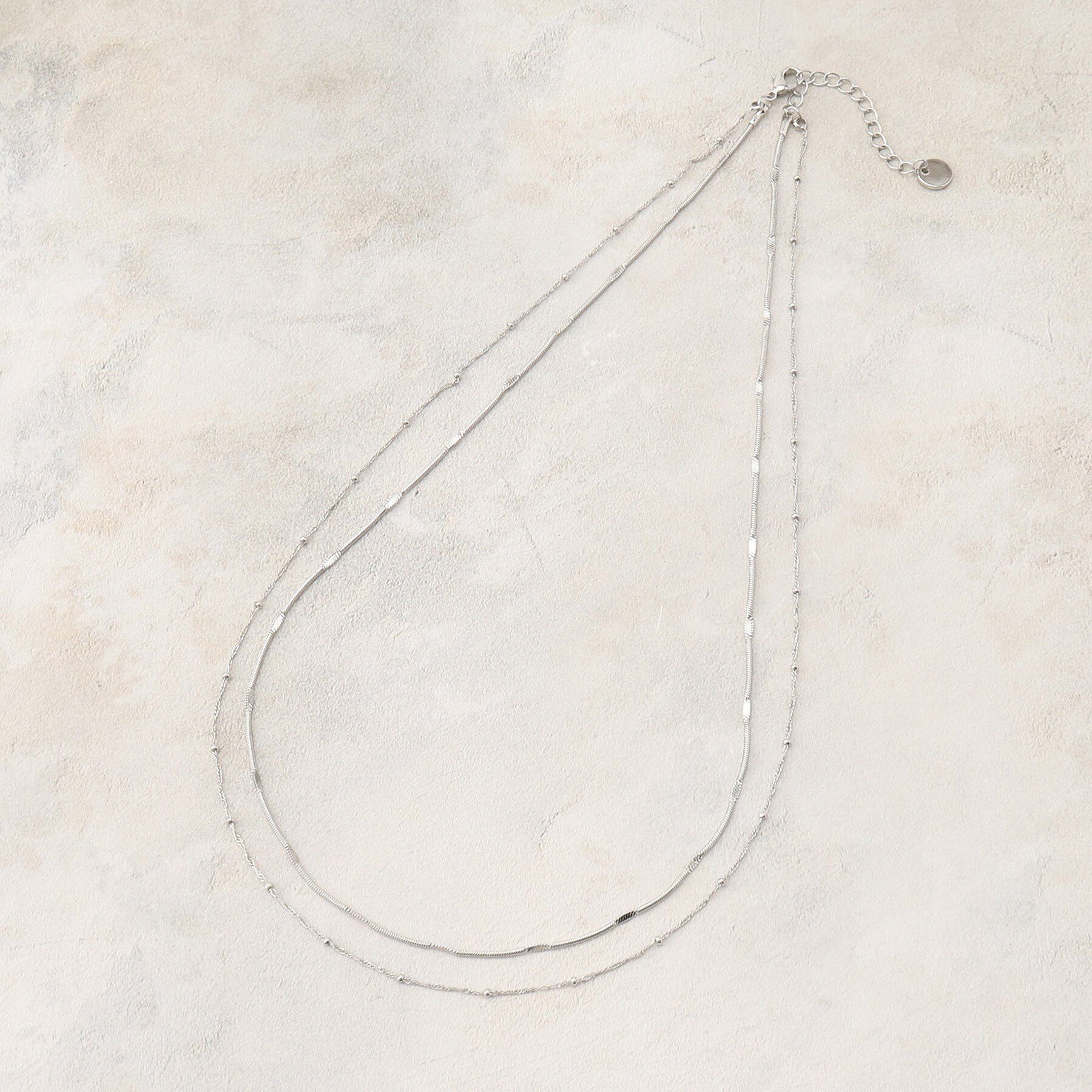 grove「デザインチェーン2連ネックレス」|ネックレス|