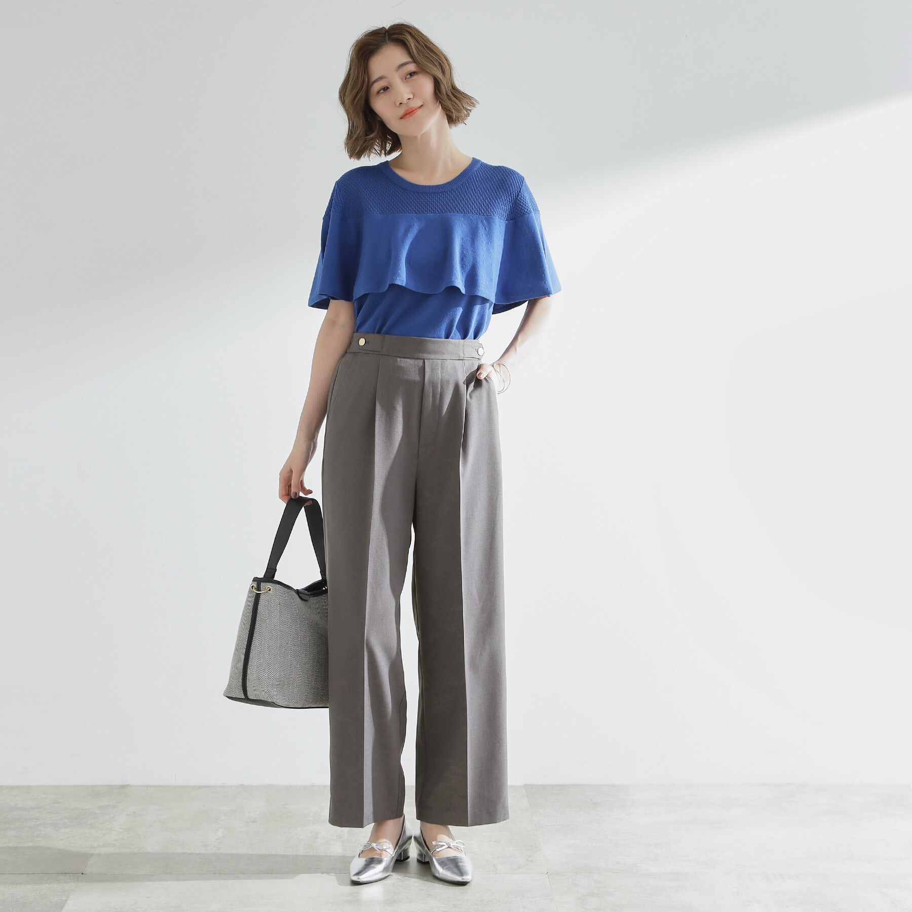 grove「【洗える/美脚ラインキープ】ワイドパンツ」|その他|