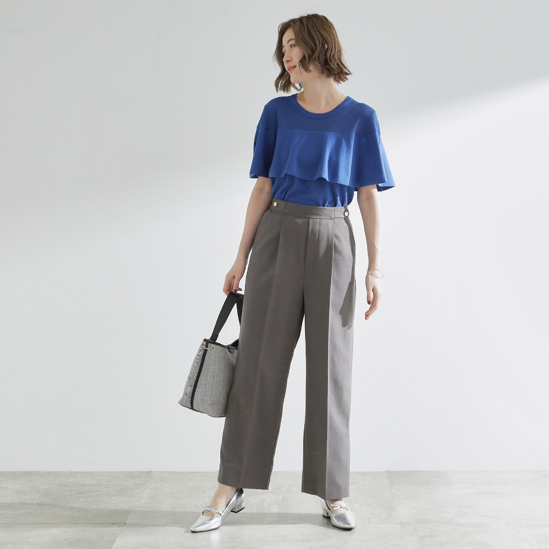 grove「【洗える/美脚ラインキープ】ワイドパンツ」|その他|