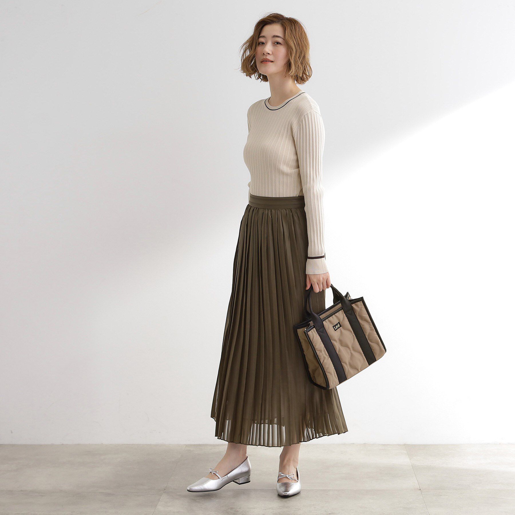 grove「【Lee別注】撥水キルトパイピング2WAYトート」|トートバッグ|