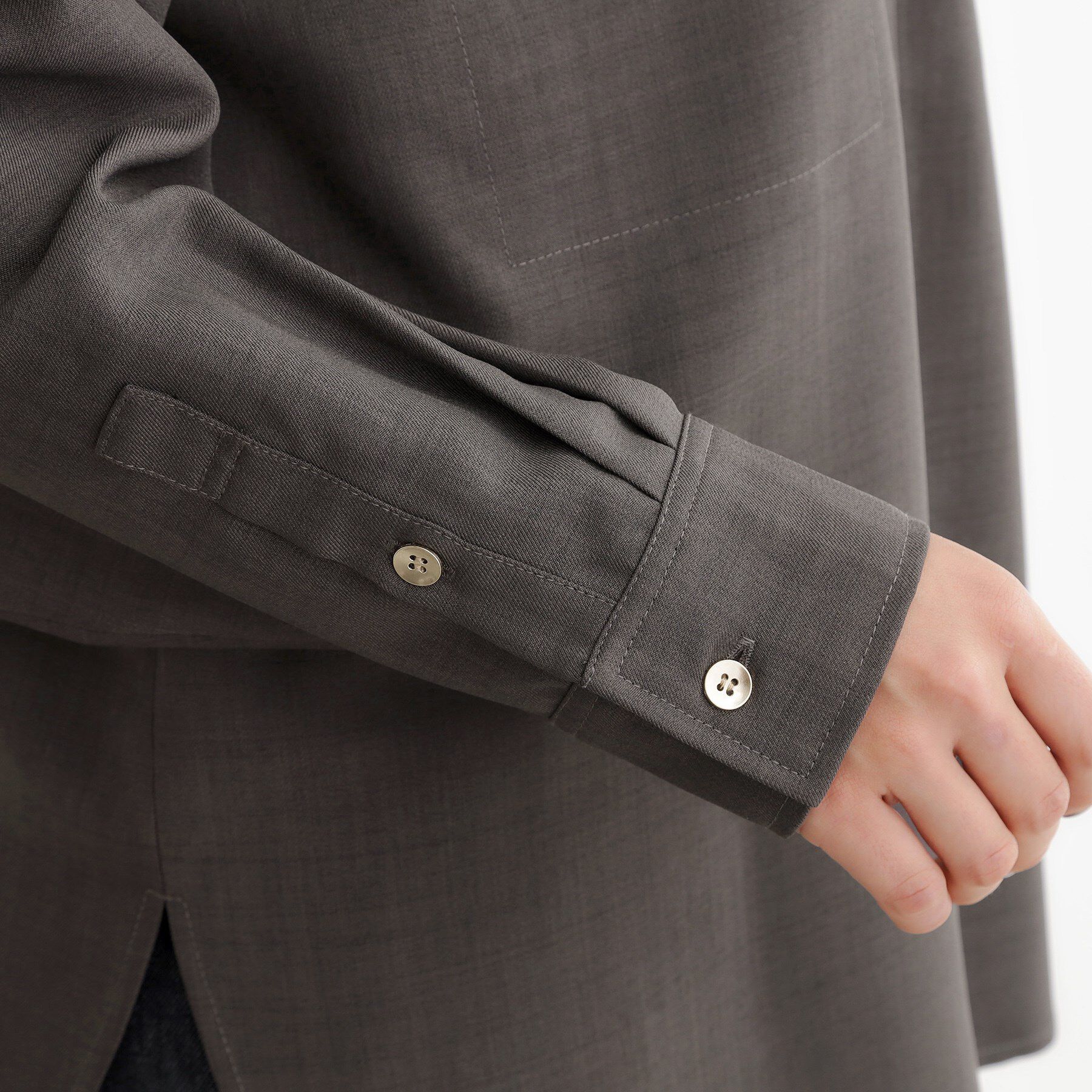 grove「【カセット服/選べる着丈】洗濯機で洗えるオーバーシャツ」|シャツ・ブラウス|