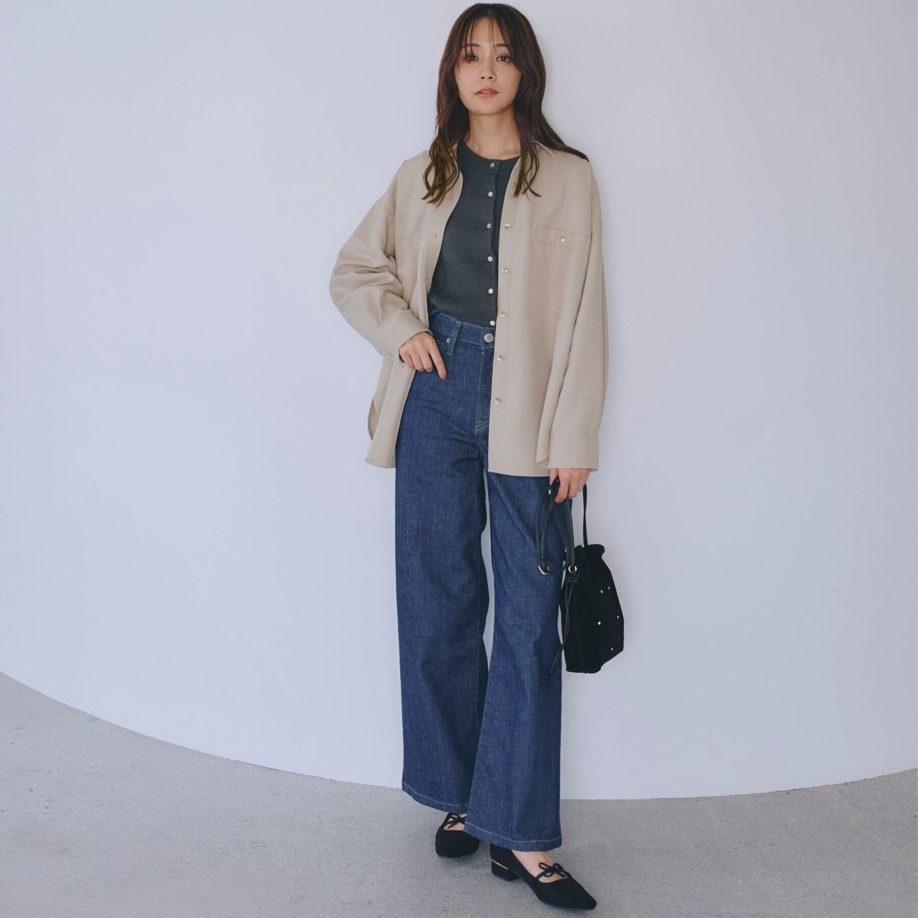 grove「【カセット服/選べる着丈】洗濯機で洗えるオーバーシャツ」|シャツ・ブラウス|