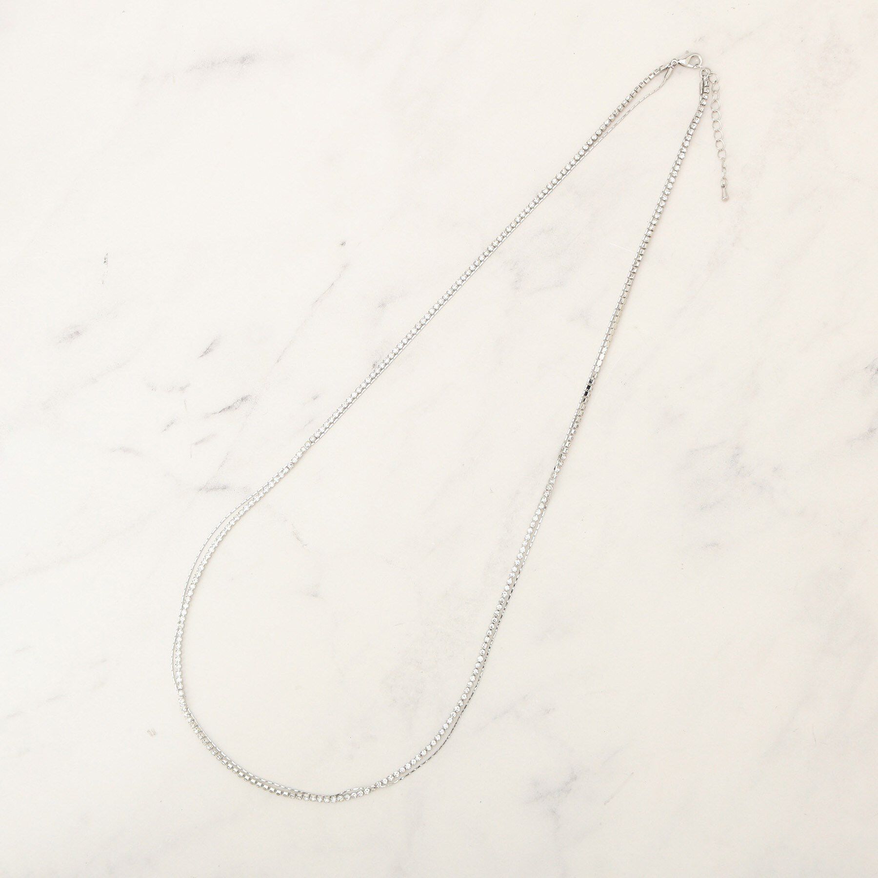 grove「ビジューレーン2連ネックレス」|ネックレス|