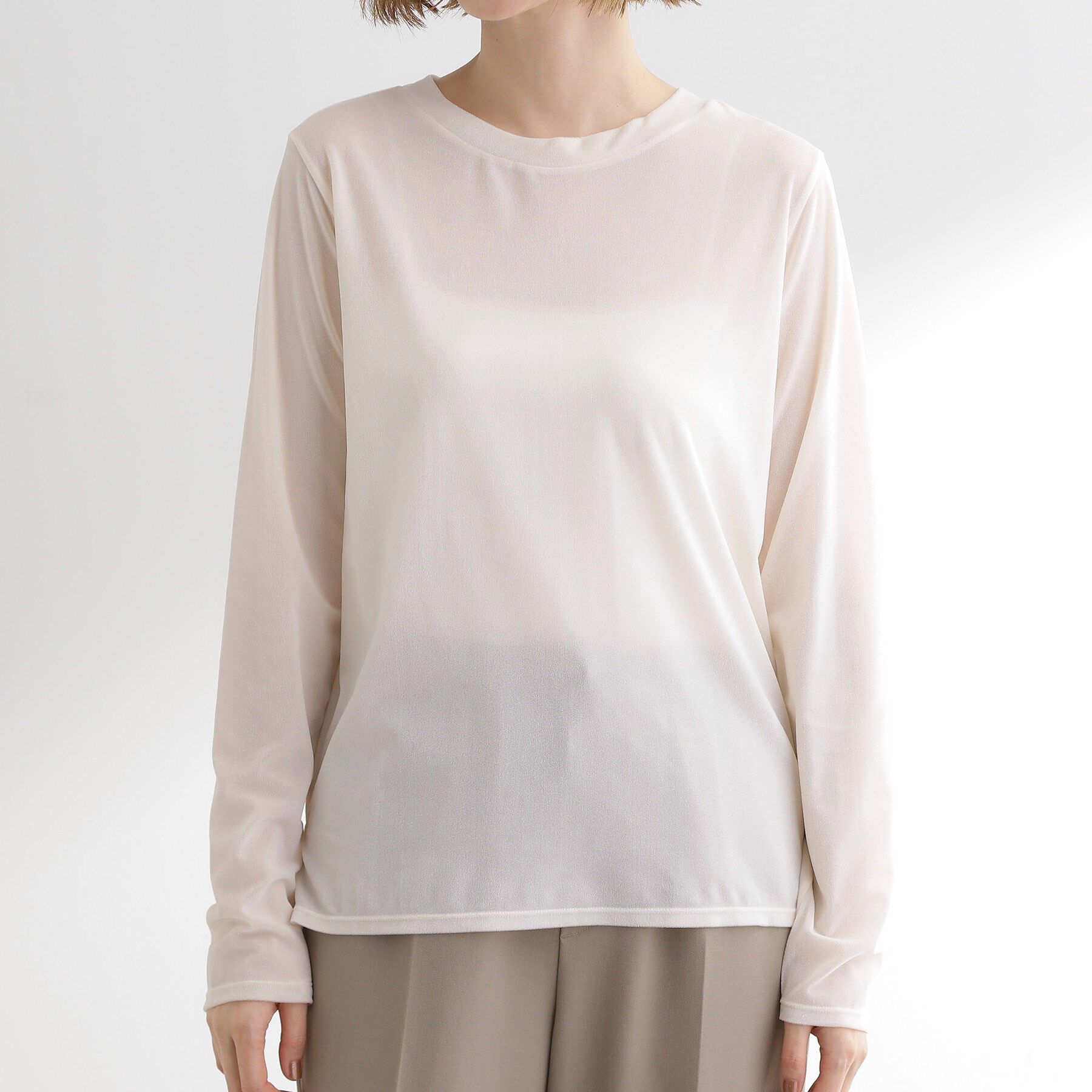 grove「シアーカットベロアロンT」|Tシャツ・カットソー|