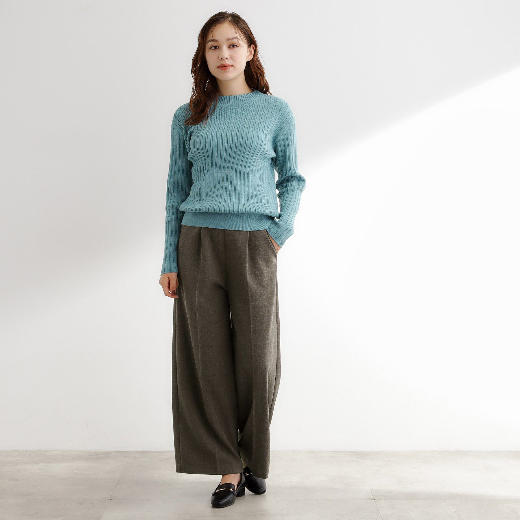 grove「サス付きセンタープレスワイドパンツ」|その他|