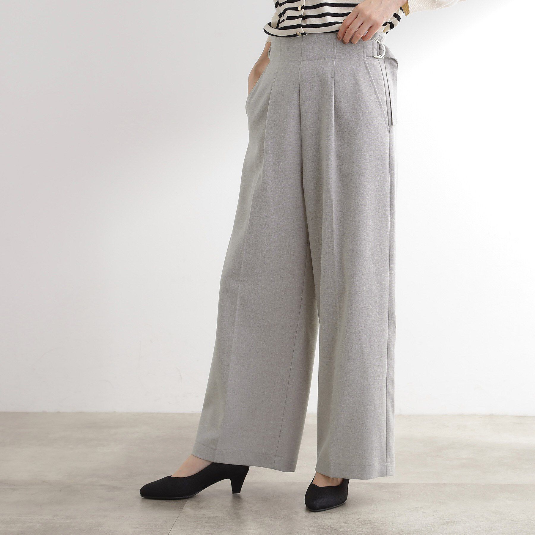 grove「サス付きセンタープレスワイドパンツ」|その他|