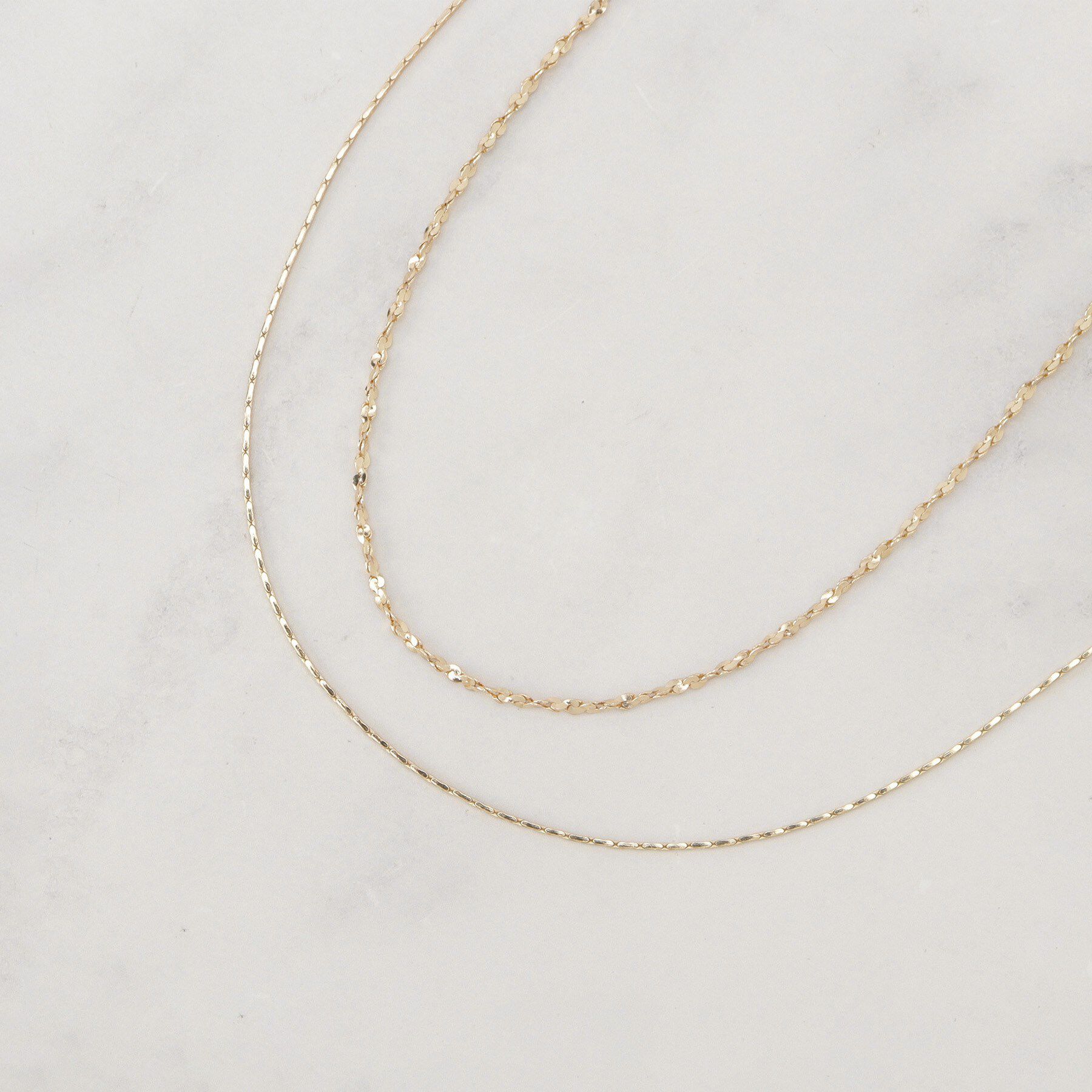 grove「2連キラキラデザインチェーンネックレス」|ネックレス|