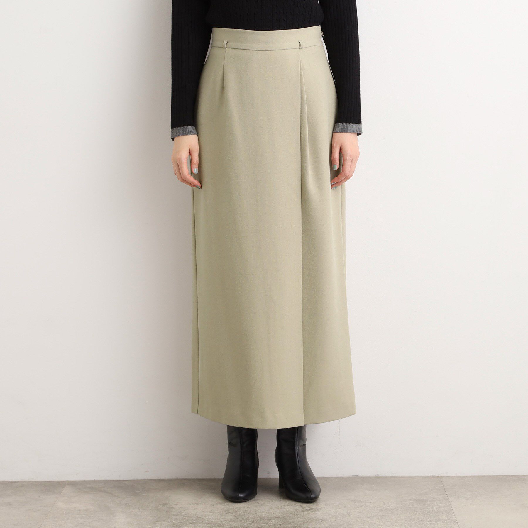 grove「合皮ベルト付きナロースカート」|スカート|