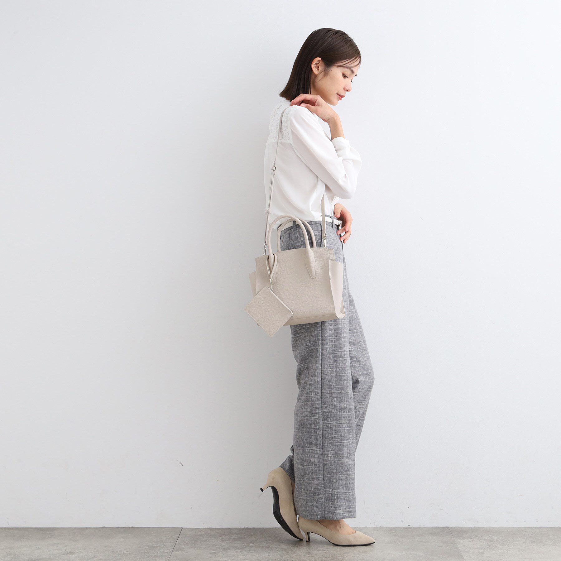 INDIVI「◆【合皮／マルチWAY／サブバッグ付】ミニショルダーバッグ」|ショルダー・メッセンジャー|