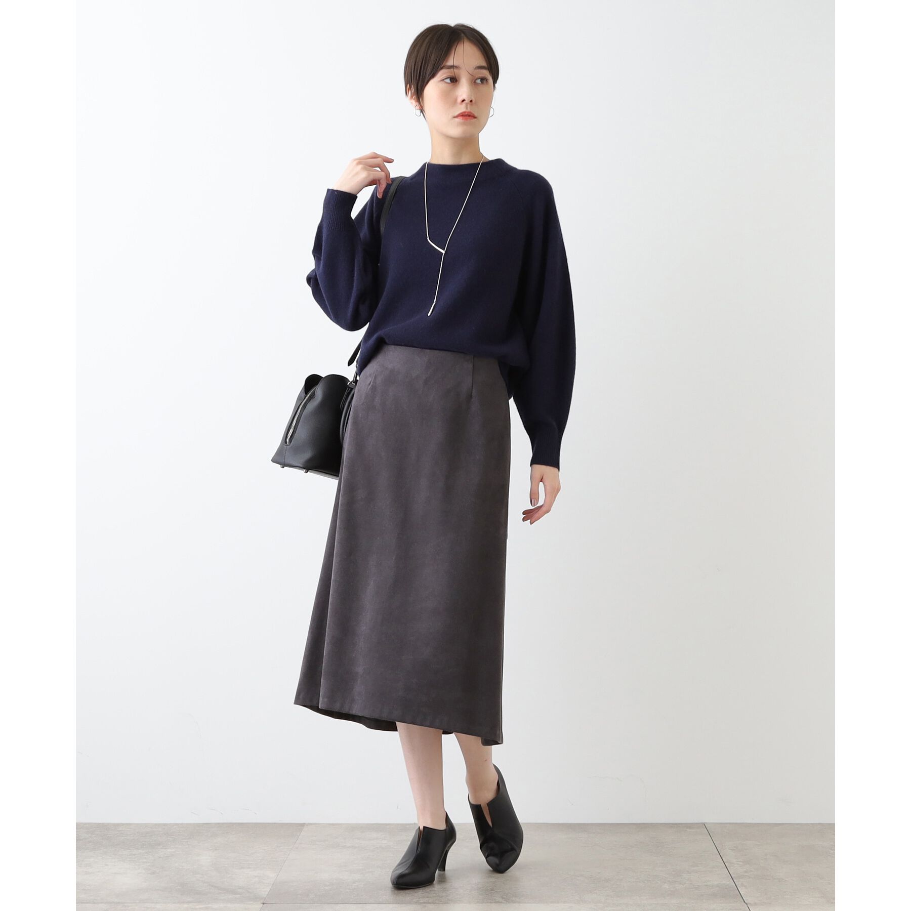 INDIVI「【洗える／UVケア】スエード調フレアスカート」|スカート|