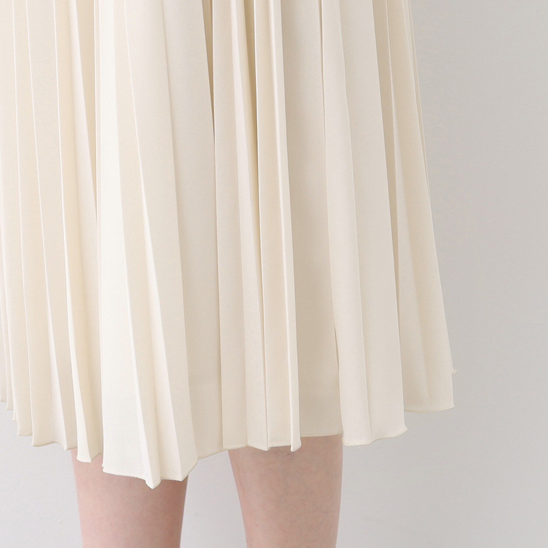 INDIVI「【洗える】スタイルUPプリーツワンピース」|ワンピース|