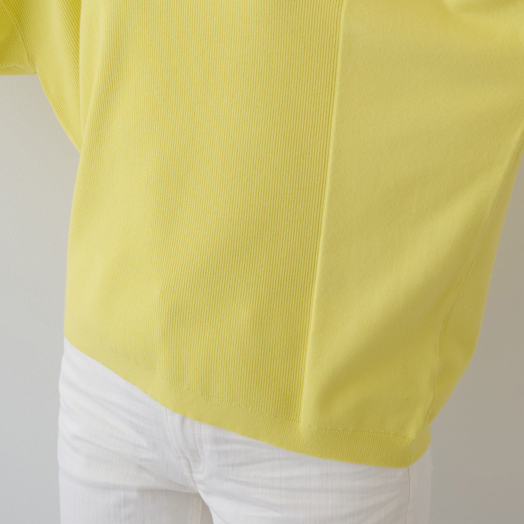 INDIVI「【洗える】アシメデザイン ドルマンスリーブニット」|ニット・セーター|