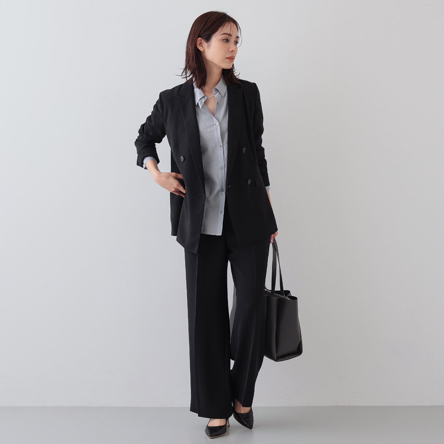 INDIVI「【着る日傘/遮熱/UVケア】ワイドパンツ」|スーツ|