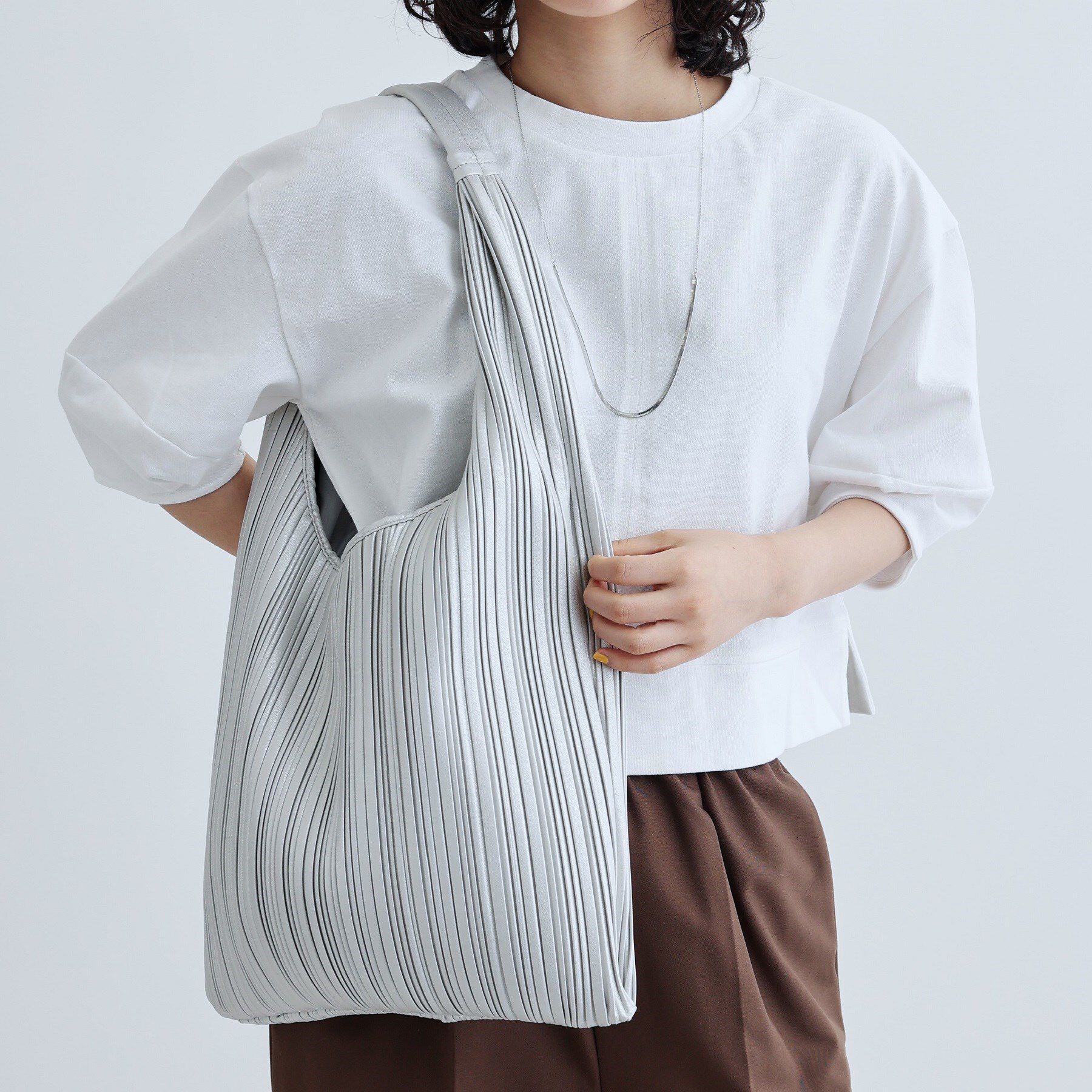 GALLEST「ワンハンドルプリーツバッグ」|トートバッグ|