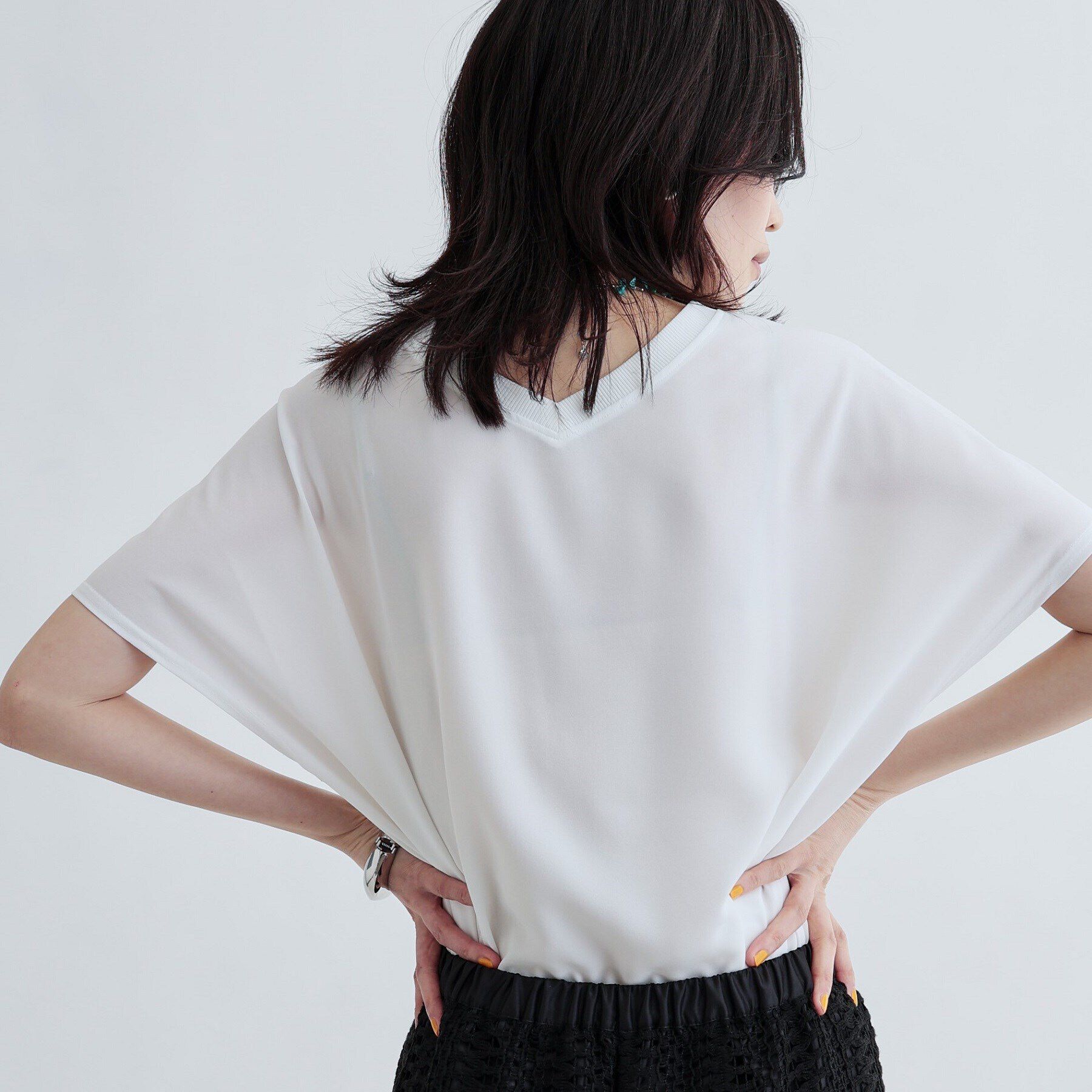 GALLEST「ジョーゼットロゴブラウスTシャツ」|シャツ・ブラウス|