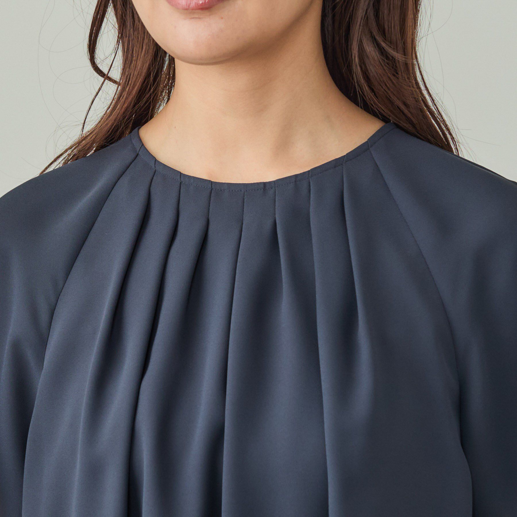 INDIVI「【UVケア】タックブラウス」|シャツ・ブラウス|