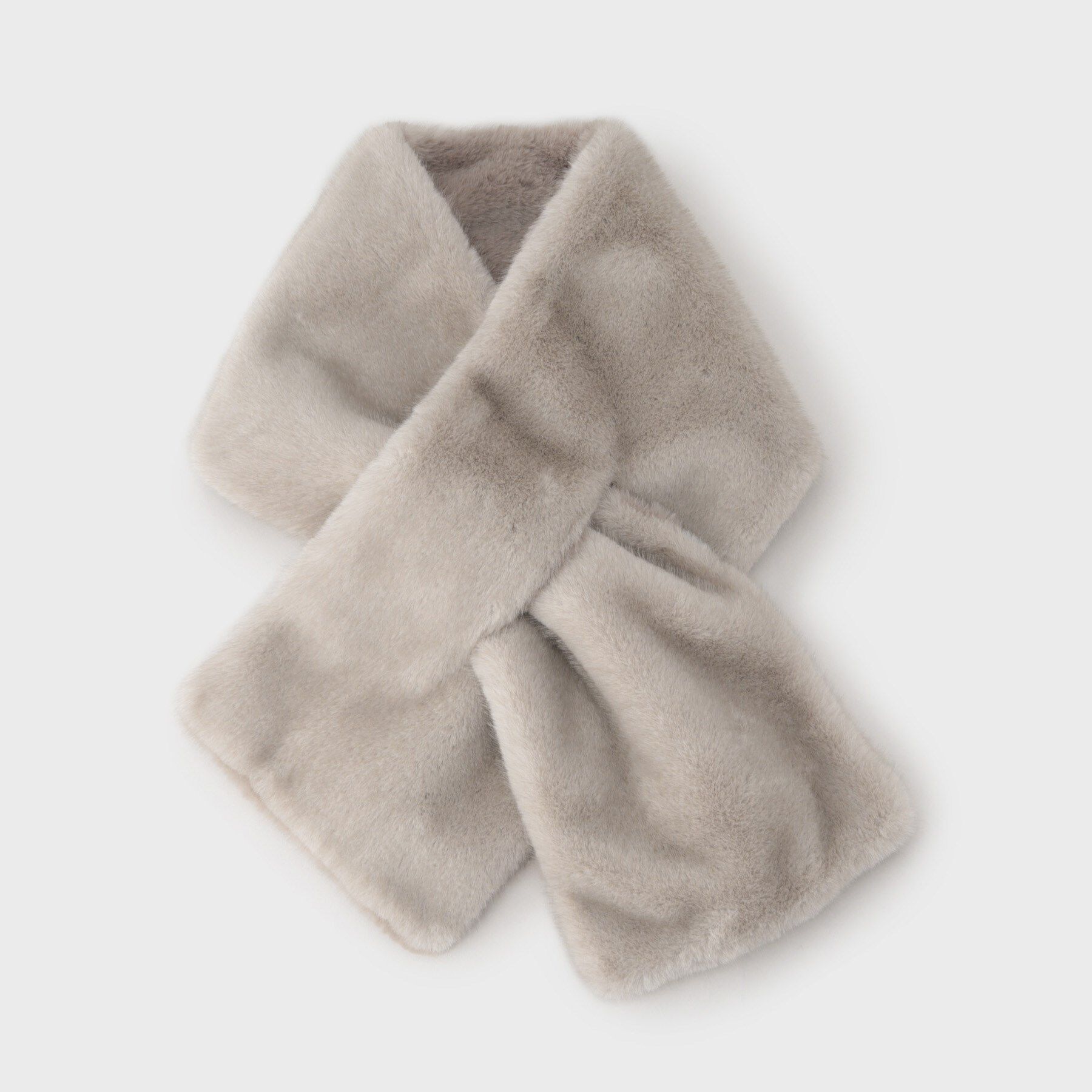 INDIVI「【リバーシブル】フェイクファーティペット」|ストール|