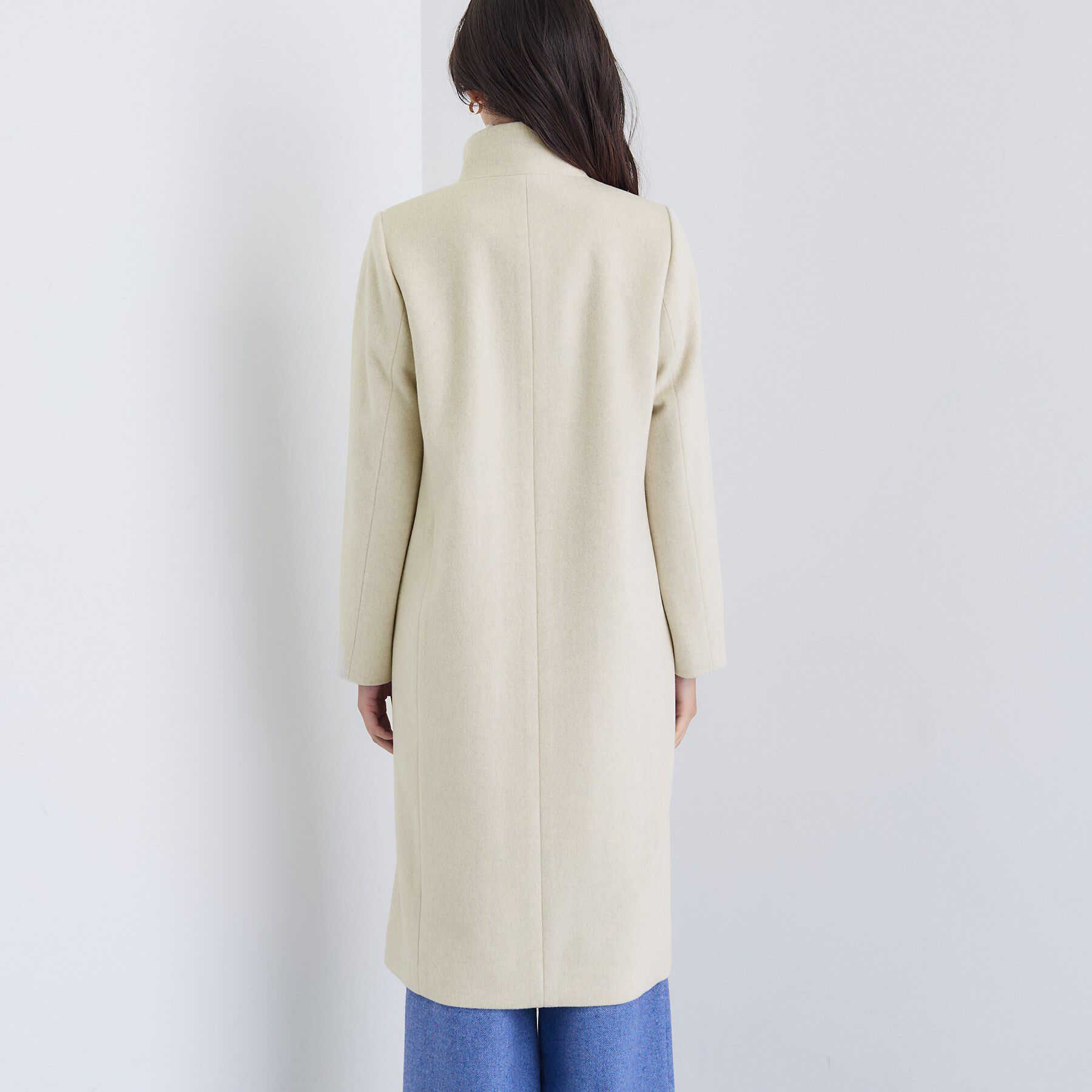 INDIVI「【名品コート／日本製】ウール100％スタンドカラーロングコート」|その他|