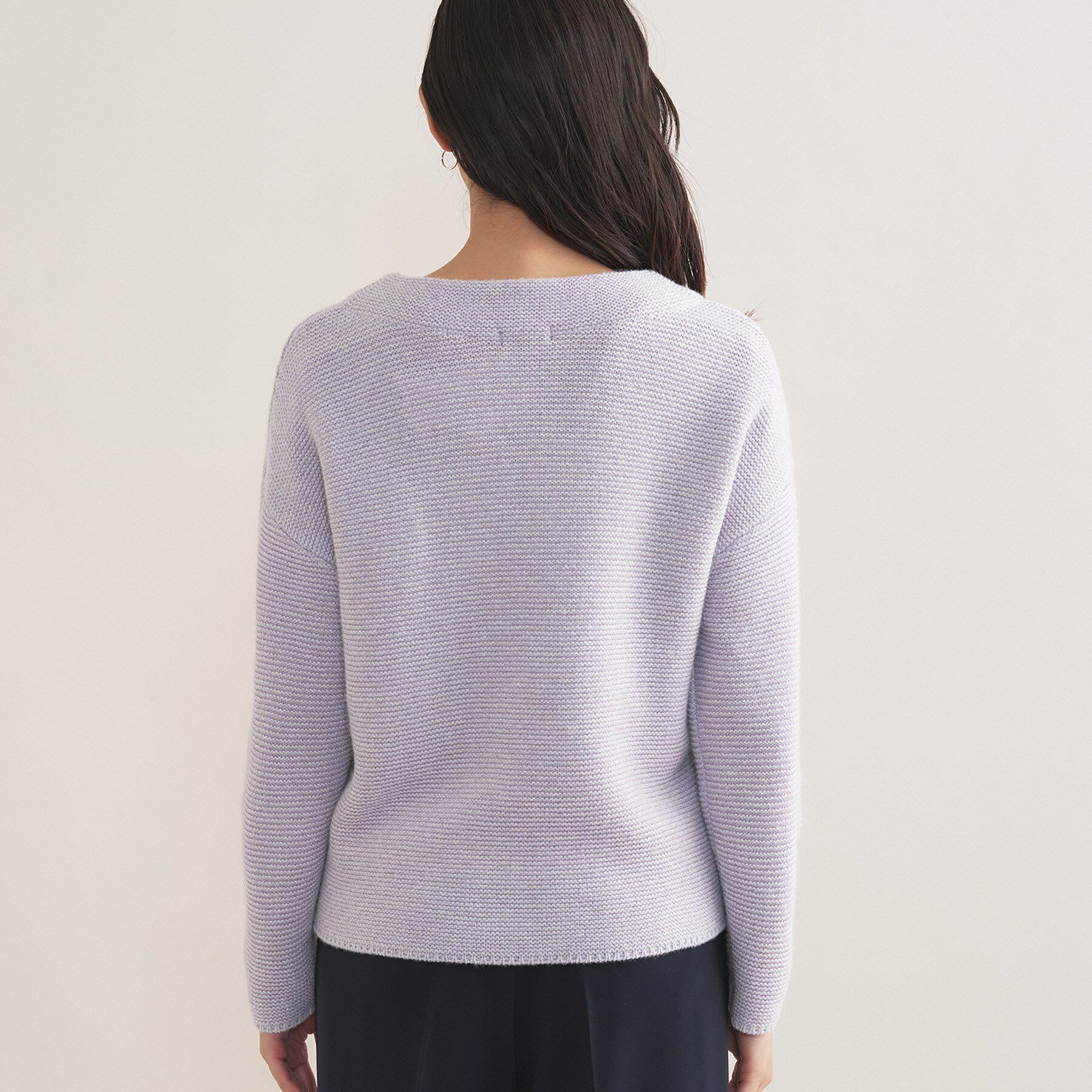 INDIVI「【洗える／大人ラメ】カラーMIXボトルネックニット」|ニット・セーター|