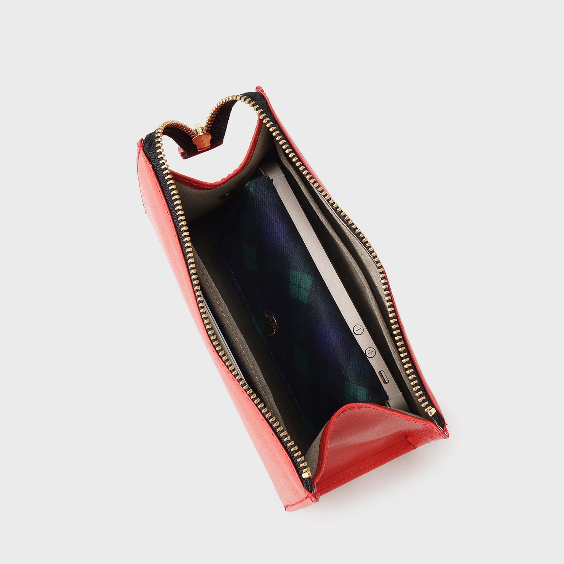 TAKEO KIKUCHI「レザーガジェットポーチ」|ポーチ|