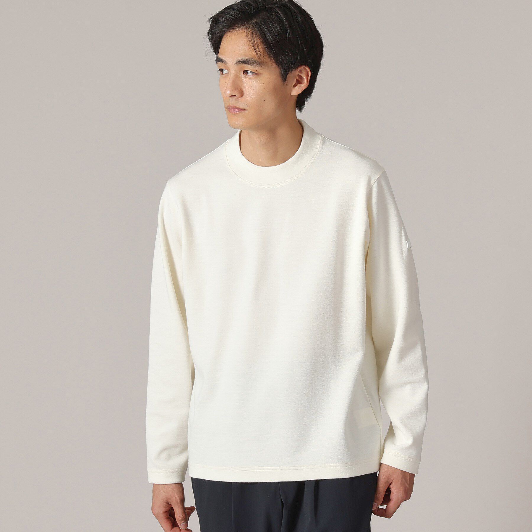 TAKEO KIKUCHI「【Sサイズ～】ウールブレンド ポンチ カットソー」|Tシャツ・カットソー|ホワイト(002)