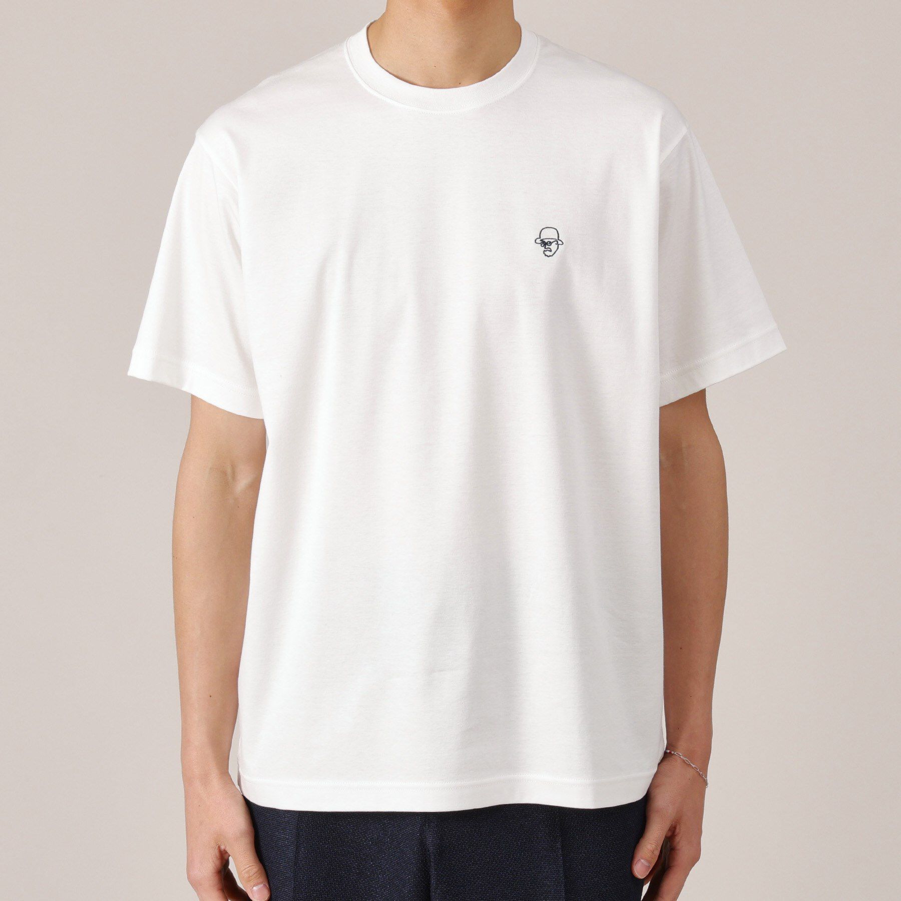 TAKEO KIKUCHI「ワンポイント カラー刺繍 Tシャツ」|Tシャツ・カットソー|