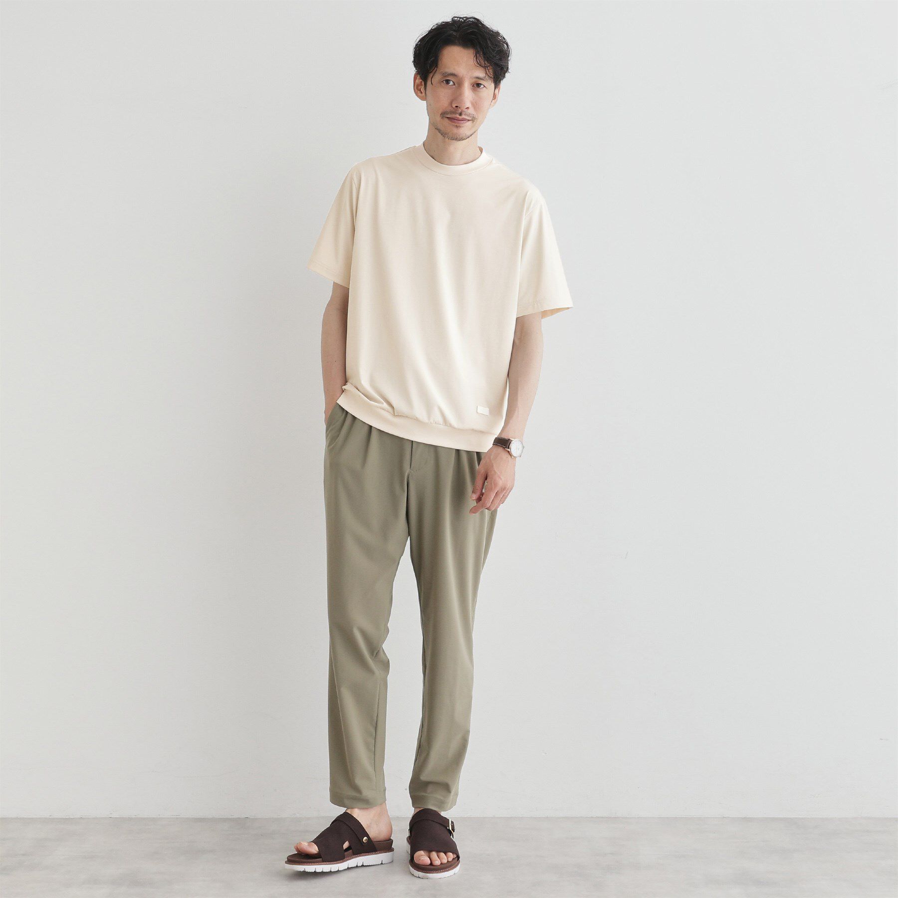 TAKEO KIKUCHI「【COOL CITY WEAR】テーラードTシャツ /接触冷感」|Tシャツ・カットソー|