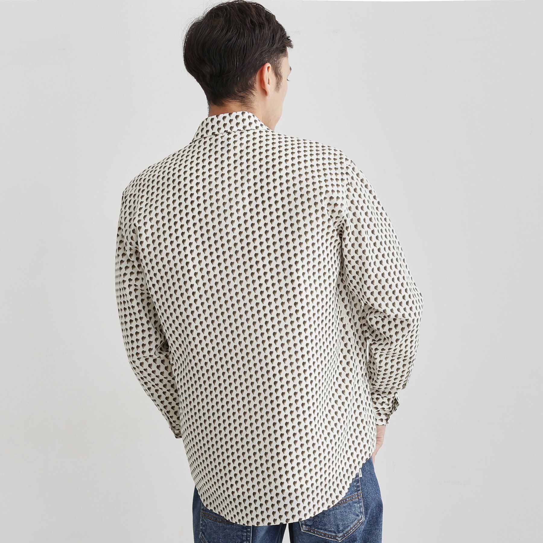 TAKEO KIKUCHI「ボーラーハット柄 長袖シャツ」|シャツ・ブラウス|