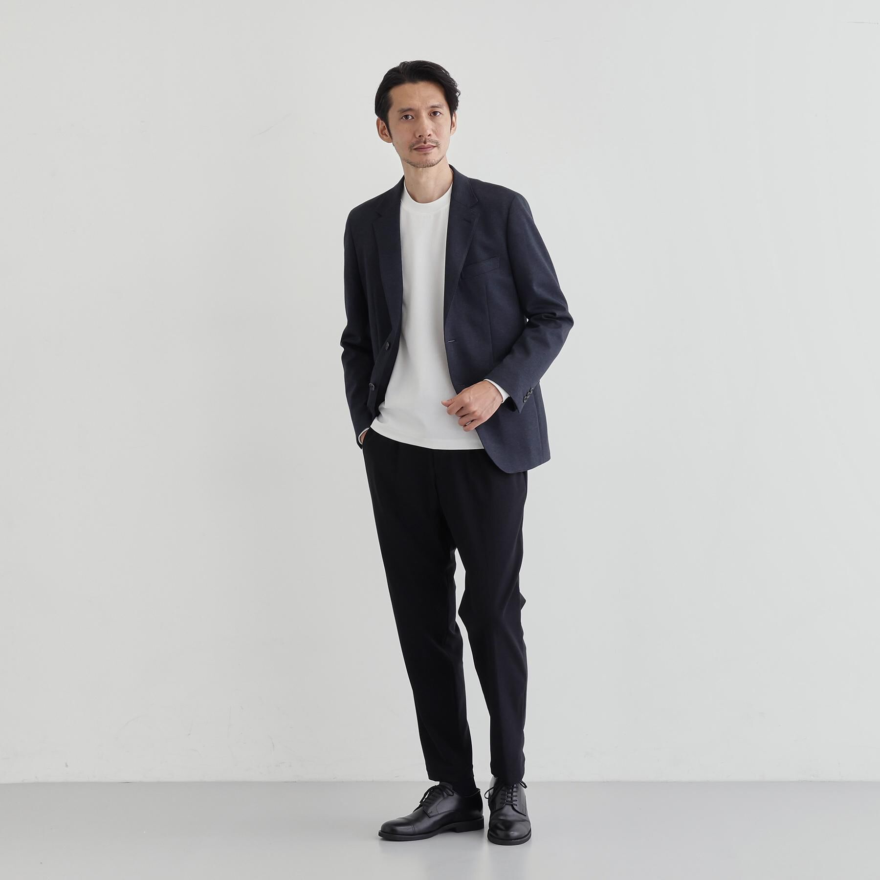 TAKEO KIKUCHI「【Ｓサイズ～】ストレッチ テーラードＴシャツ」|Tシャツ・カットソー|