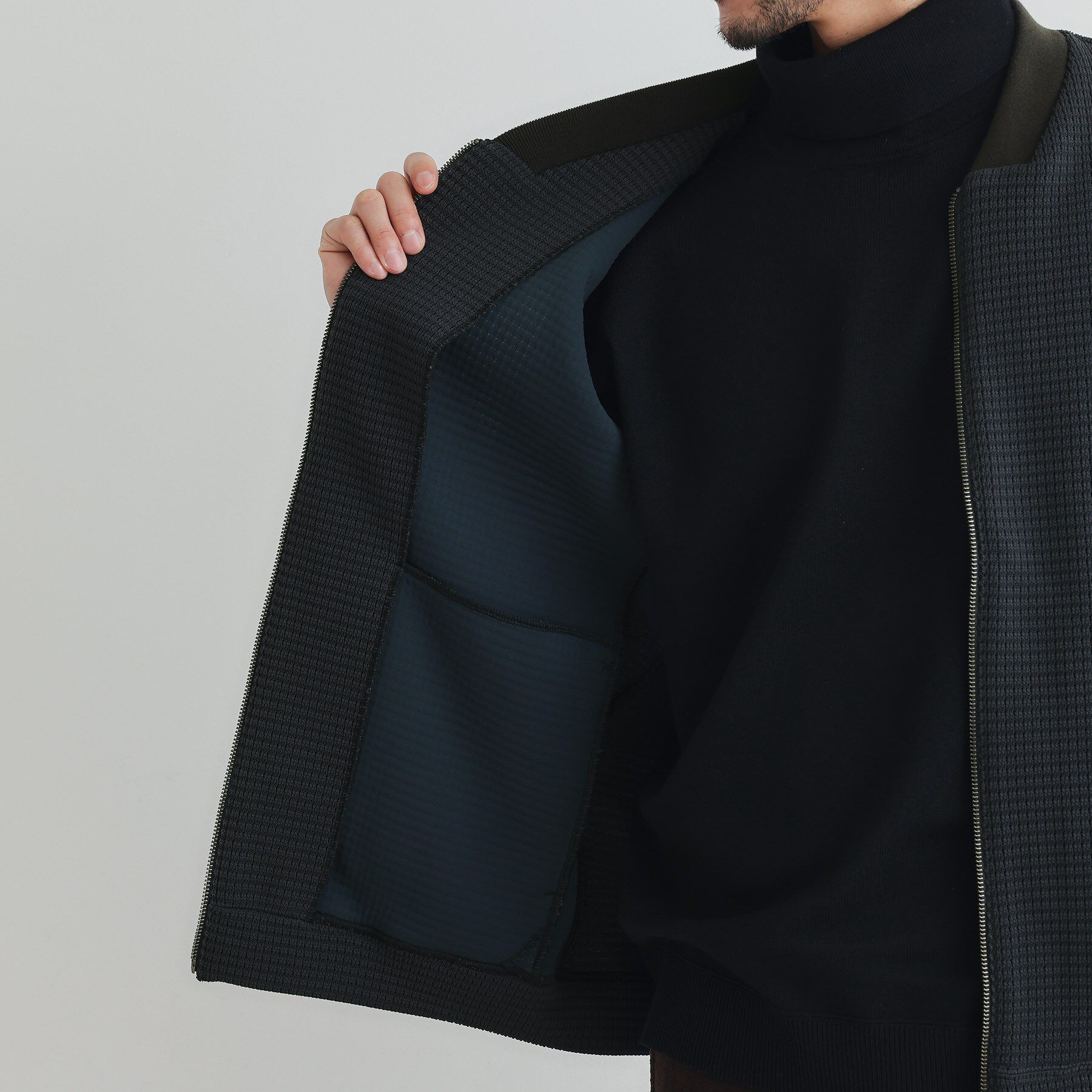 TAKEO KIKUCHI「ニットライクジャージ ブルゾン」|ブルゾン・スタジャン|