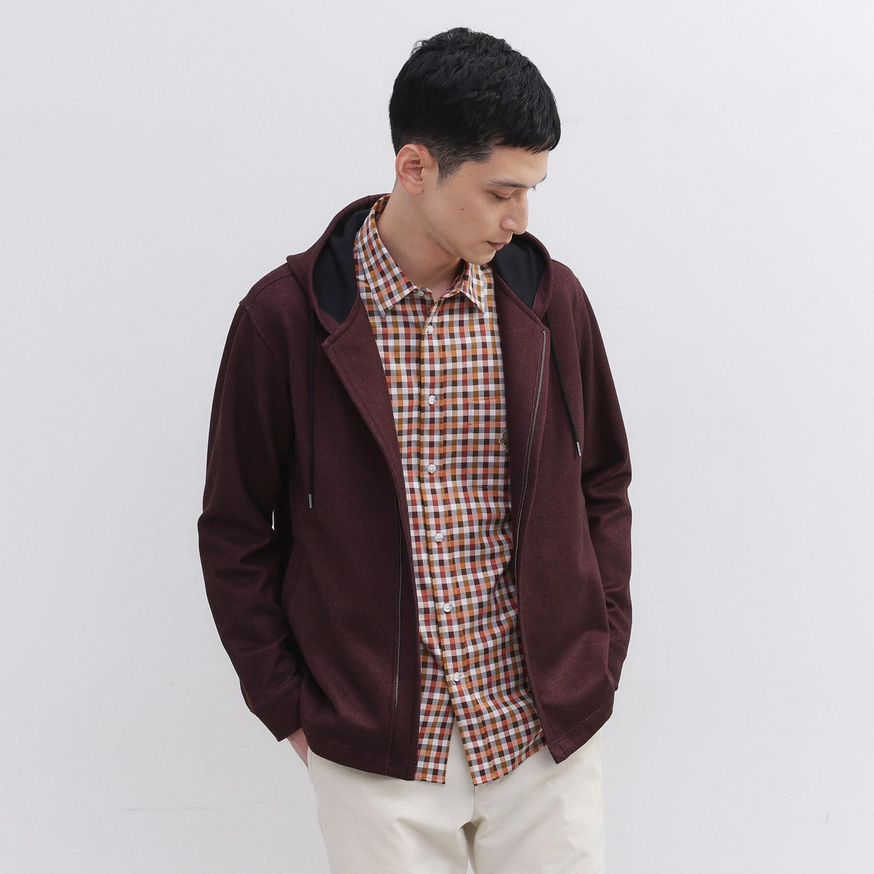 TAKEO KIKUCHI「【JUST ONE LAYER】ダウンファブリックZIPパーカー」|パーカー|