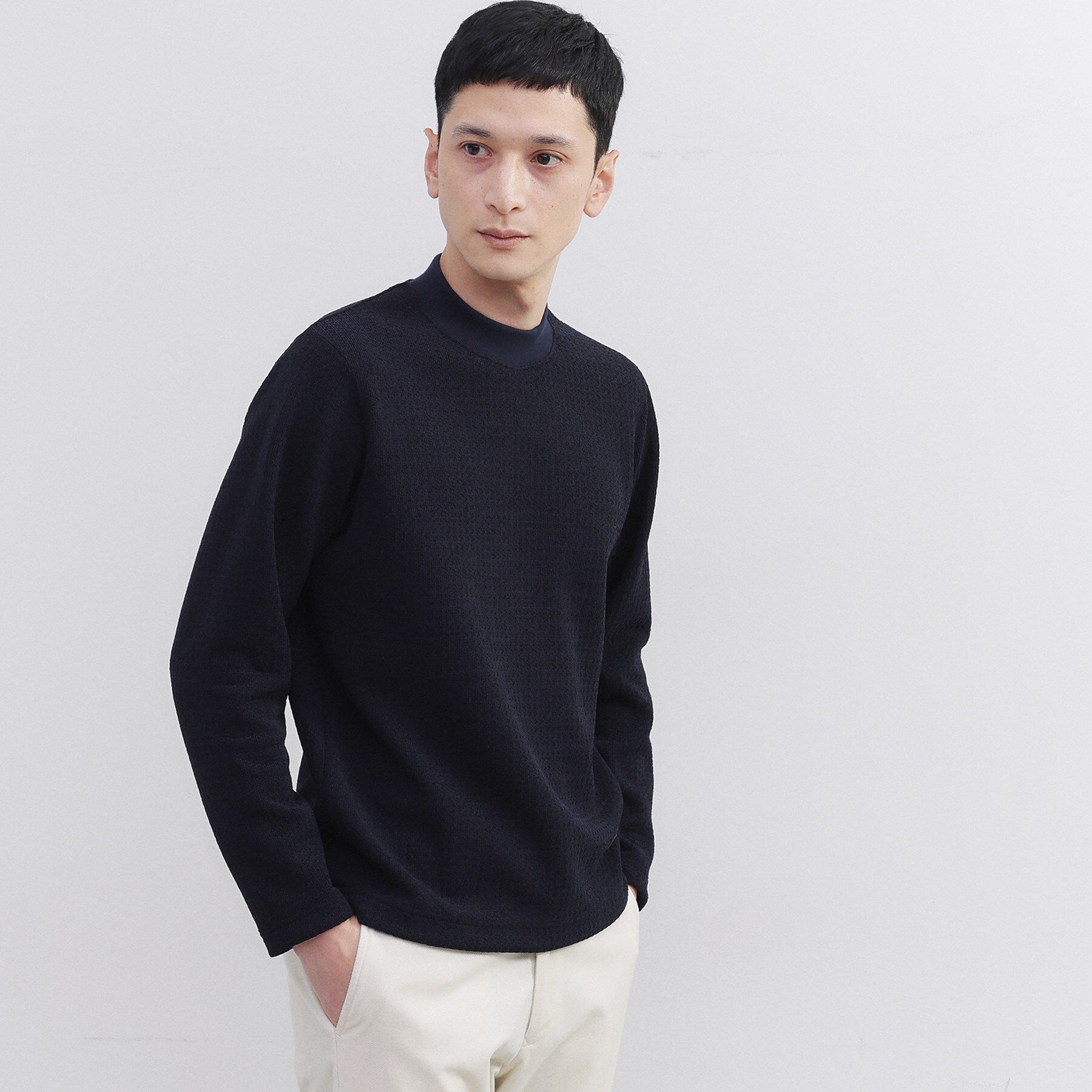 TAKEO KIKUCHI「モールクオーターモックネック」|Tシャツ・カットソー|