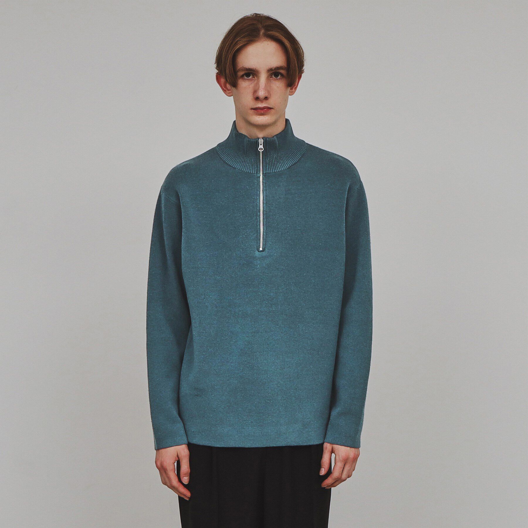 tk.TAKEO KIKUCHI「もちもちハーフジップニット」|ニット・セーター|