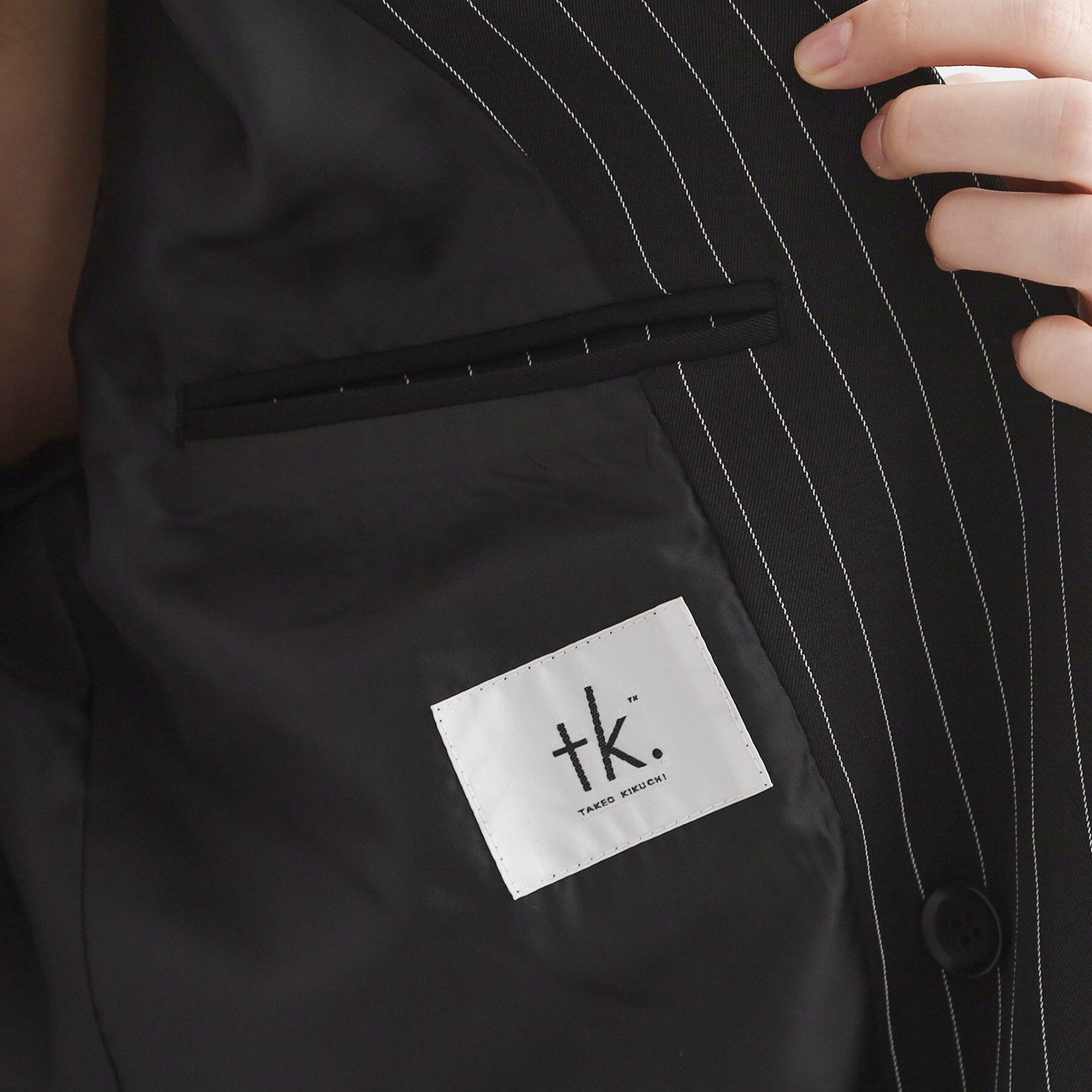 tk.TAKEO KIKUCHI「【セットアップ対応】ピンストライプルーズジャケット」|テーラードジャケット|