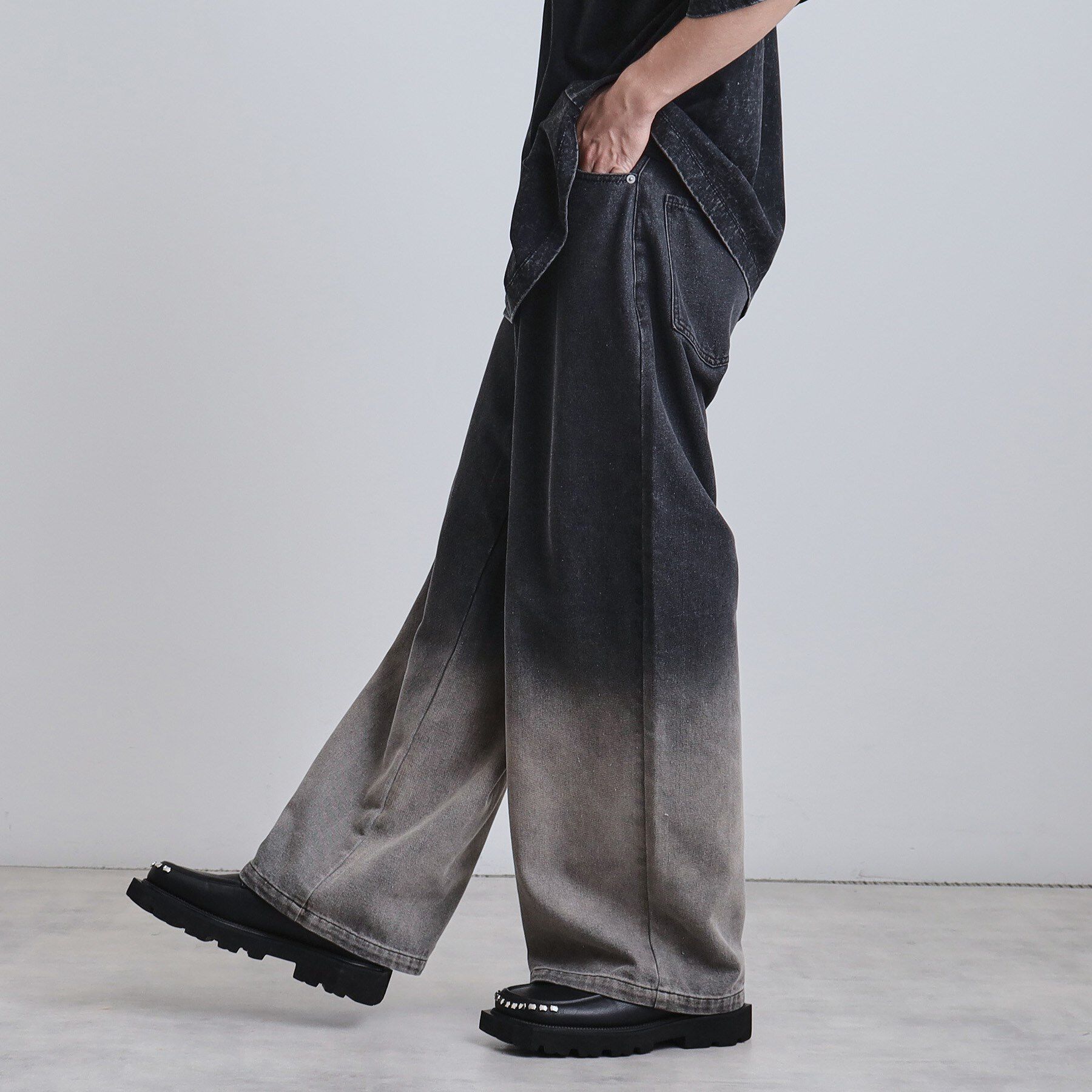 tk.TAKEO KIKUCHI「スーパーワイドバギーデニムパンツ」|デニム|