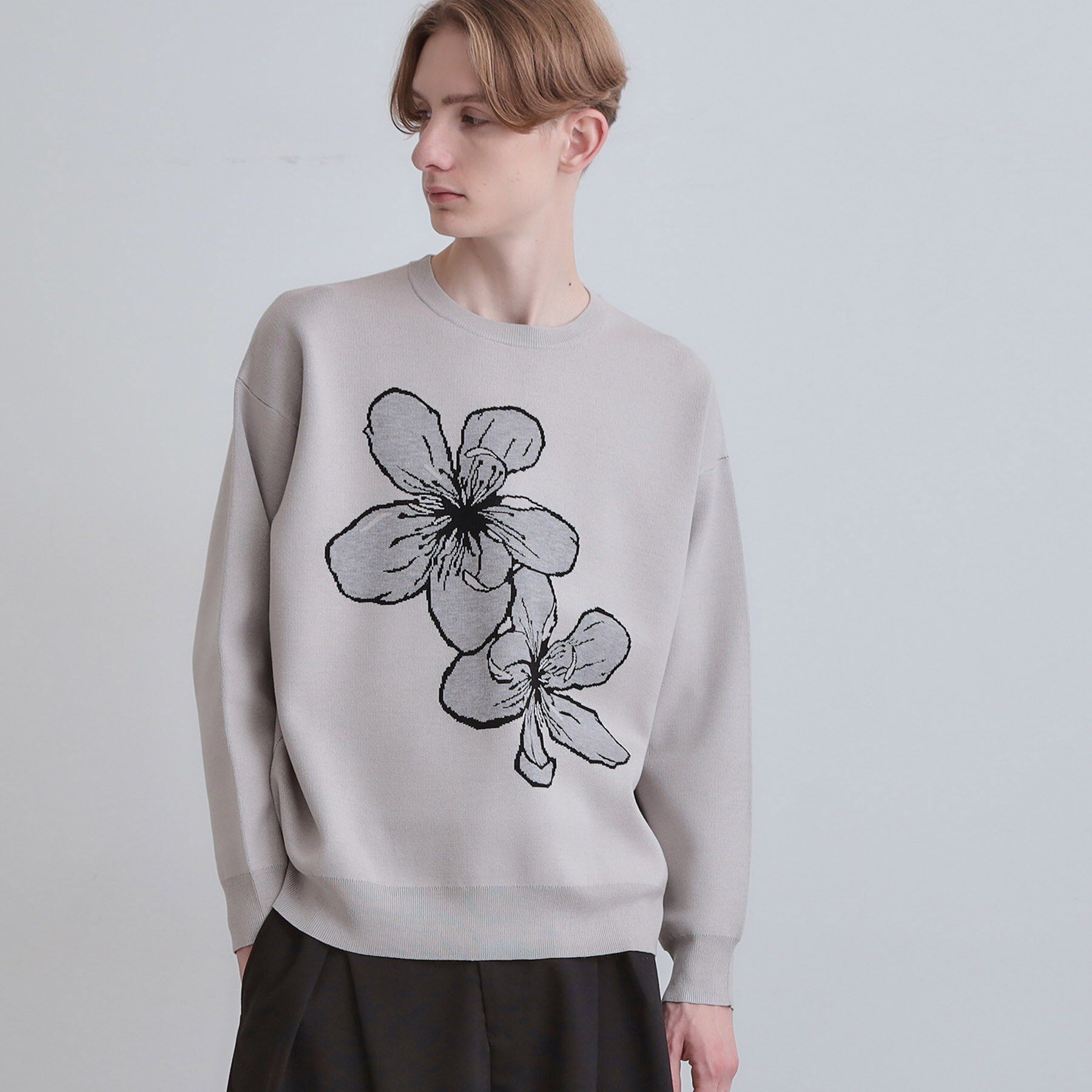 tk.TAKEO KIKUCHI「フラワーニットプルオーバー」|ニット・セーター|