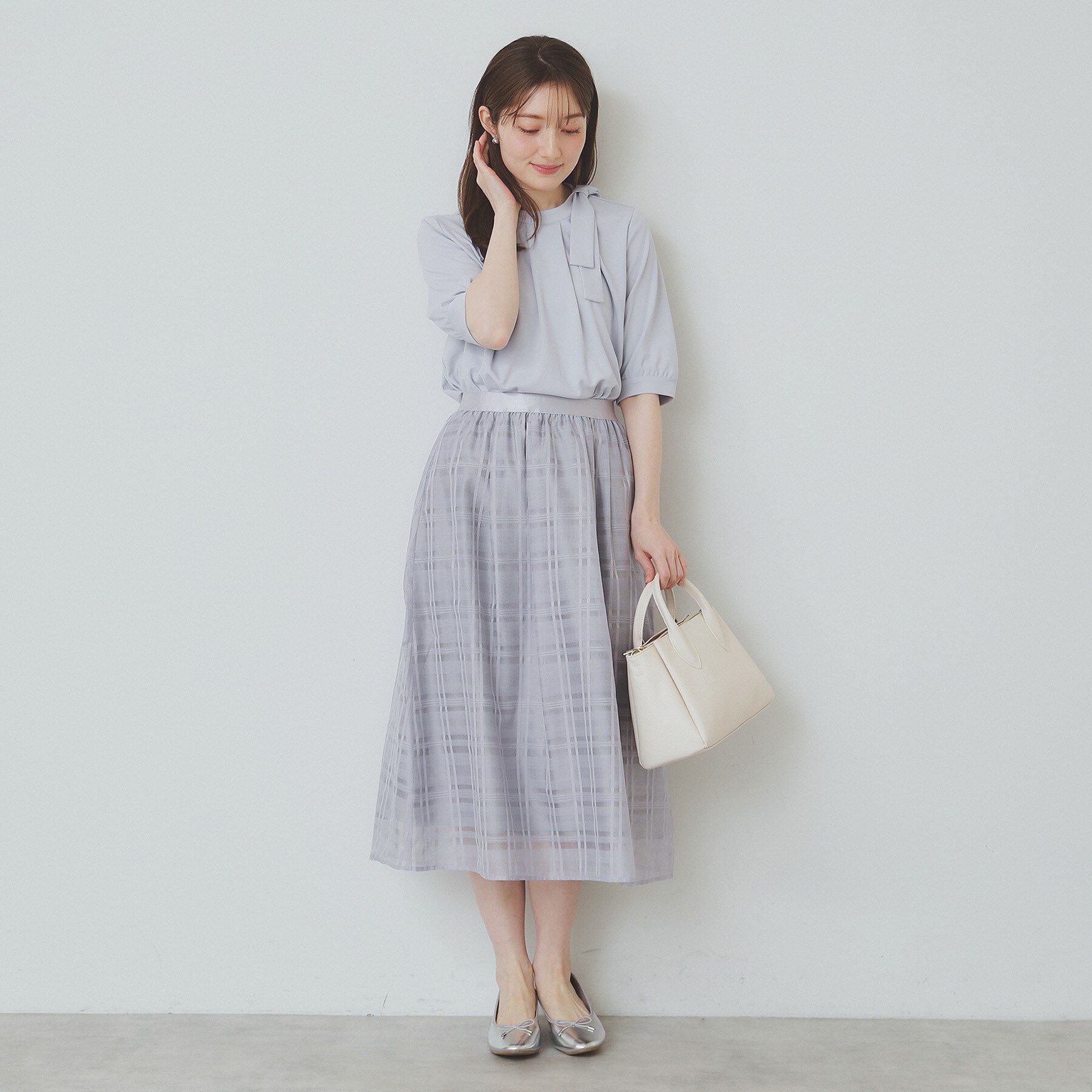 index「サイドリボンデザイントップス【UV/接触冷感/吸水速乾/洗濯機洗い可】」|シャツ・ブラウス|