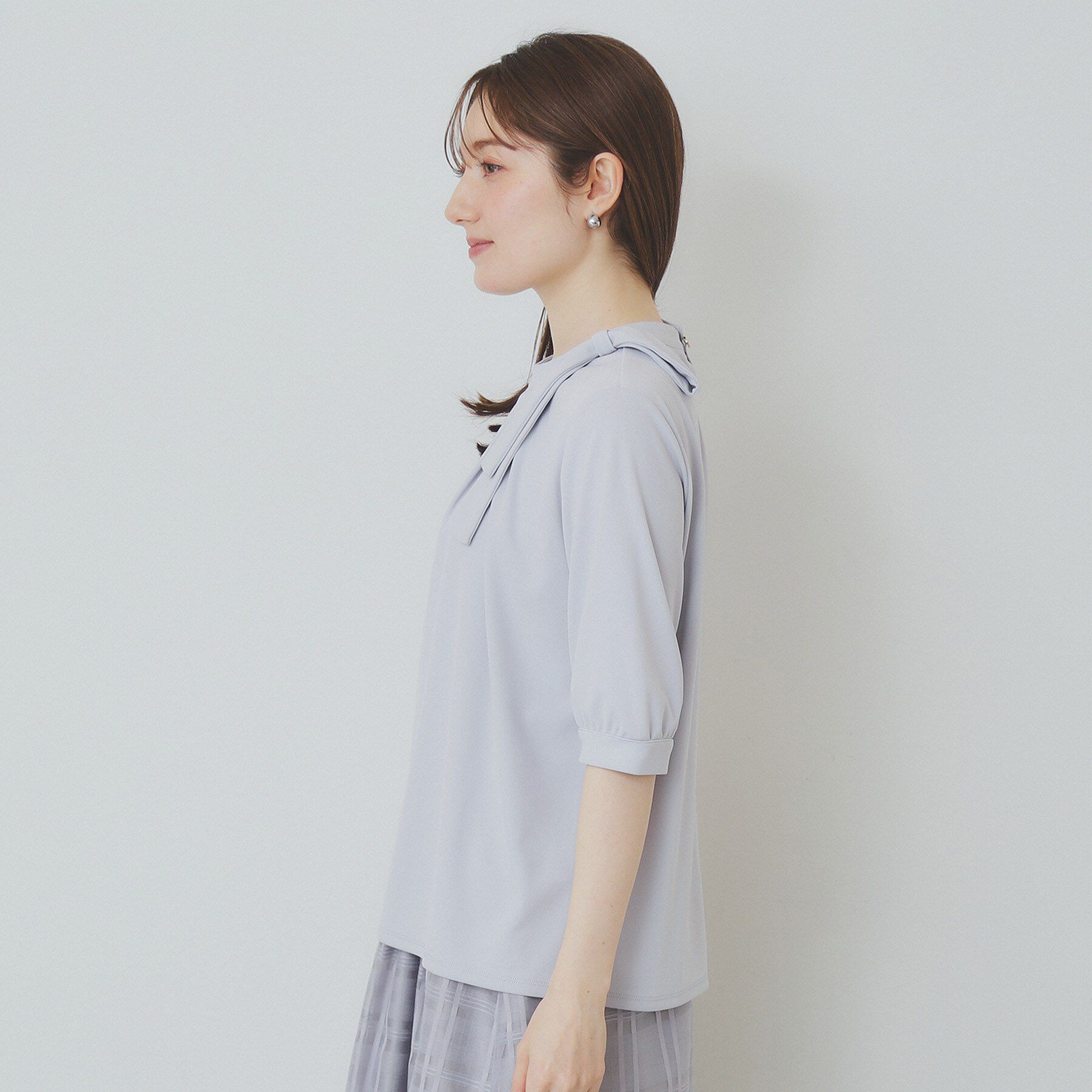 index「サイドリボンデザイントップス【UV/接触冷感/吸水速乾/洗濯機洗い可】」|シャツ・ブラウス|
